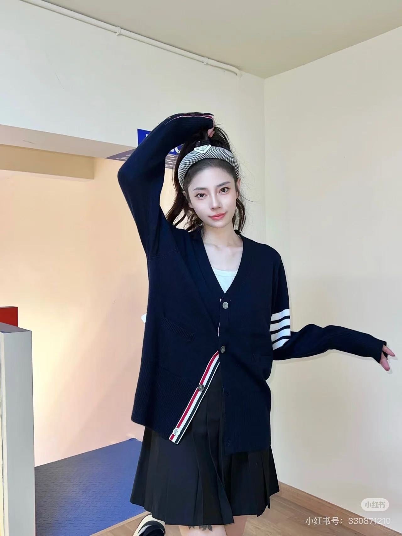 사슬 / 톰브라운 여성 니트 가디건