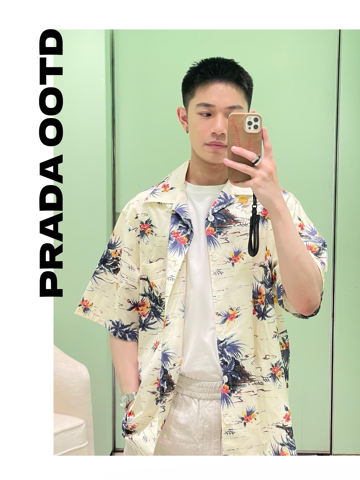 R공장 / 프라다 남성 반팔 셔츠