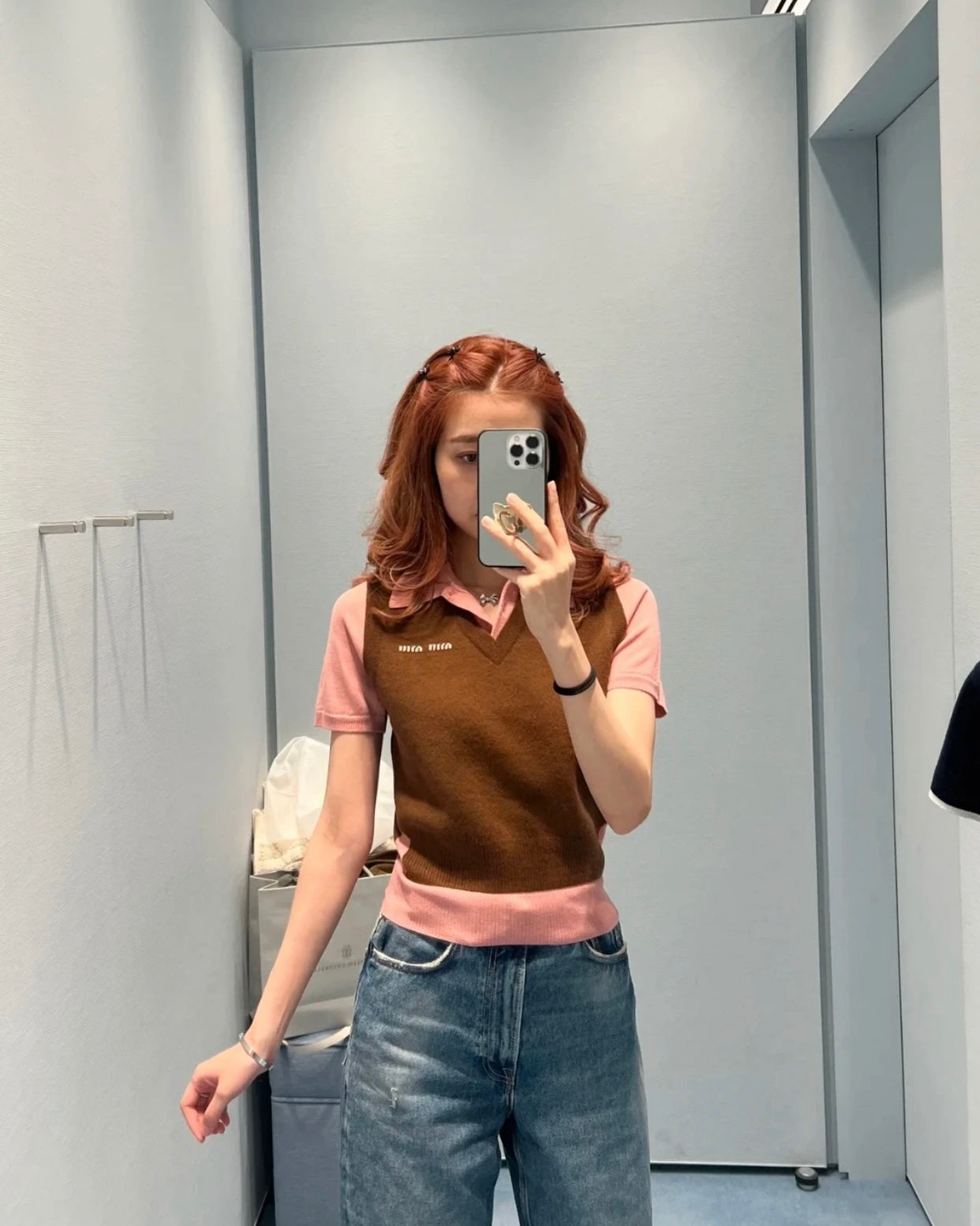 TJ셀러 / 미우미우 여성 반팔