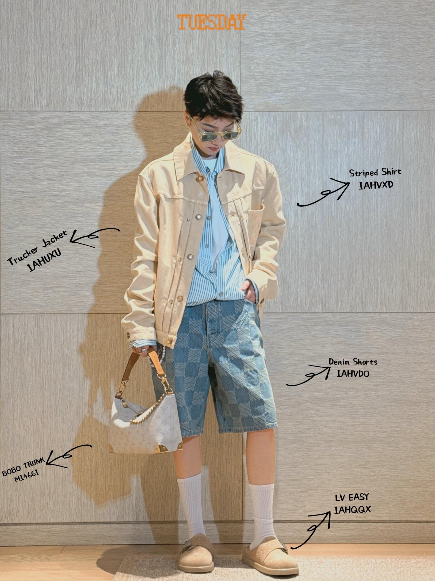 BVG / 루이비통 남성 데님 반바지