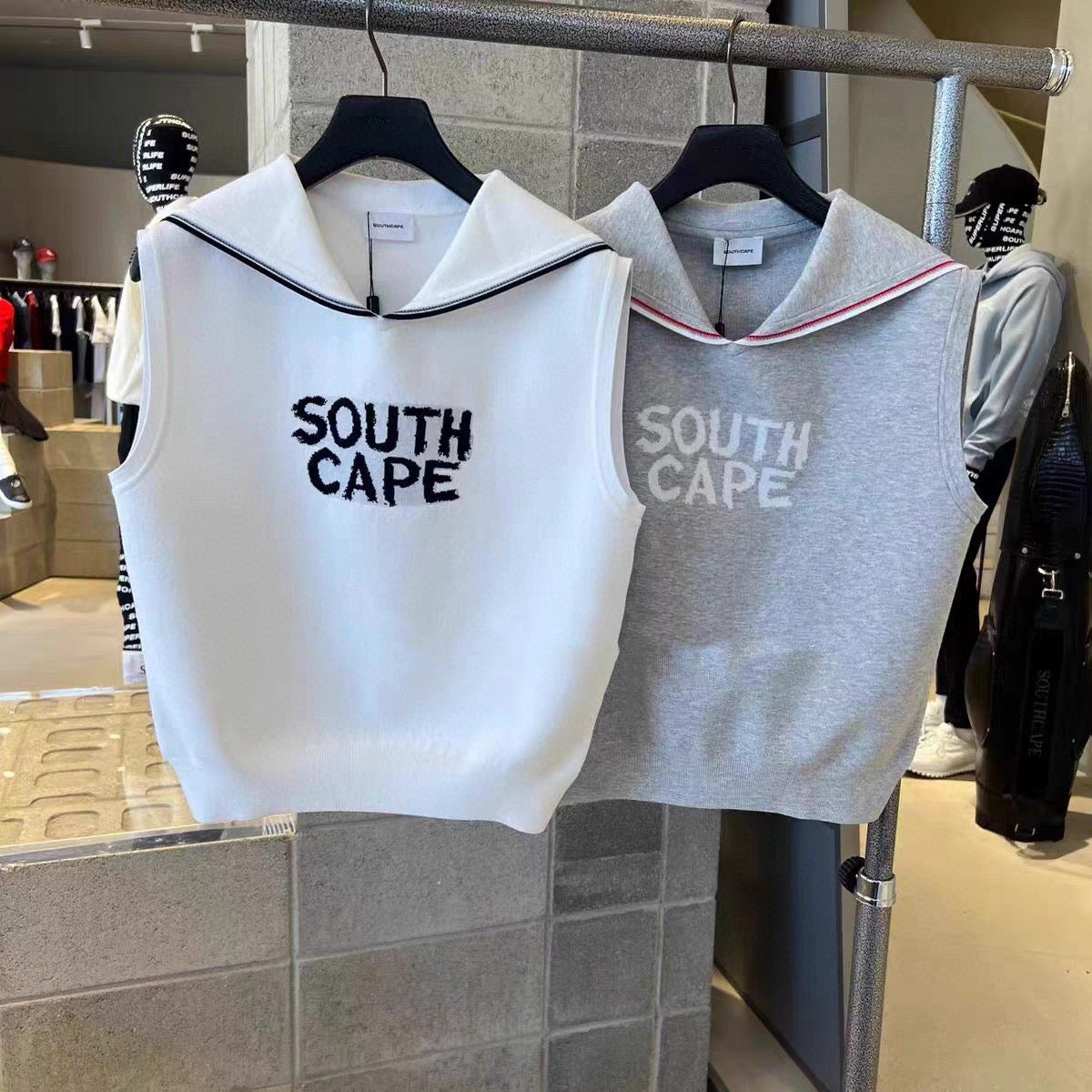 마이골프 / SOUTHCAPE 여성 니트 조끼