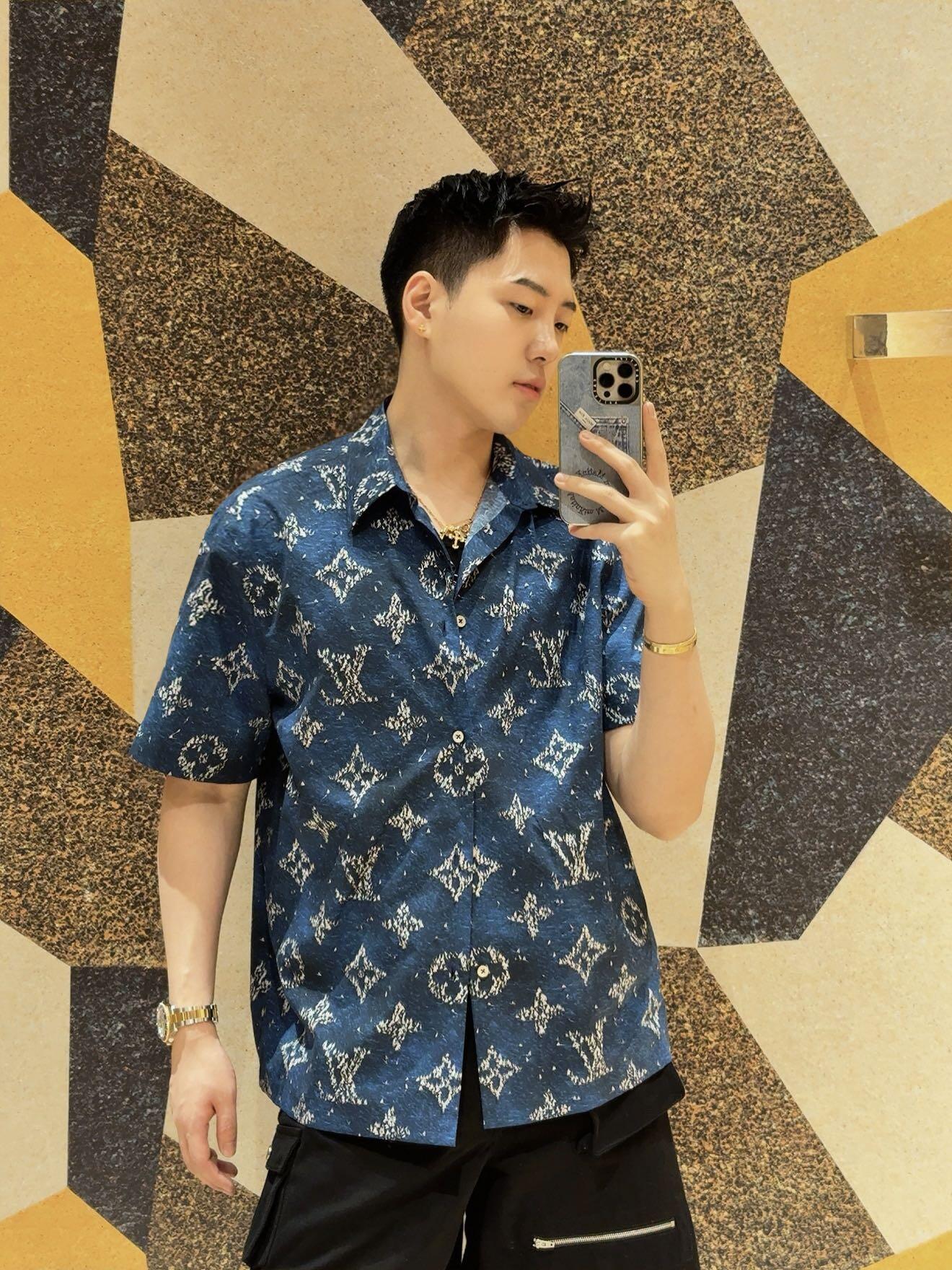 BVG / 루이비통 남성 반팔 셔츠