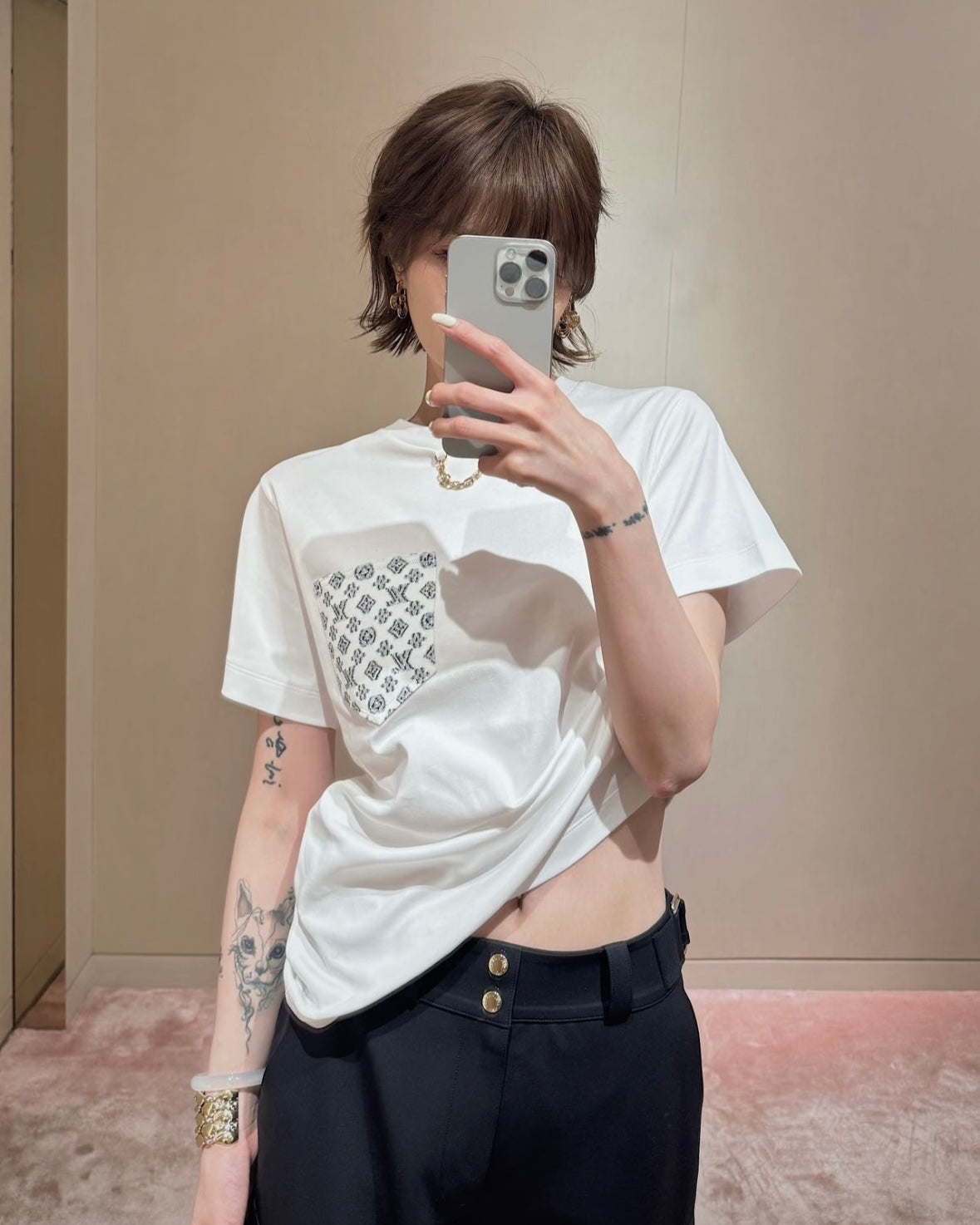 체인2호 / 루이비통 남성 여성 반팔 티셔츠