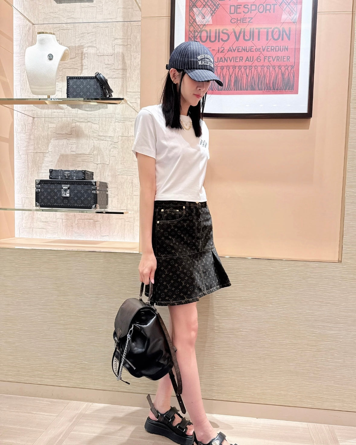 체인2호 / 루이비통 여성 데님 스커트