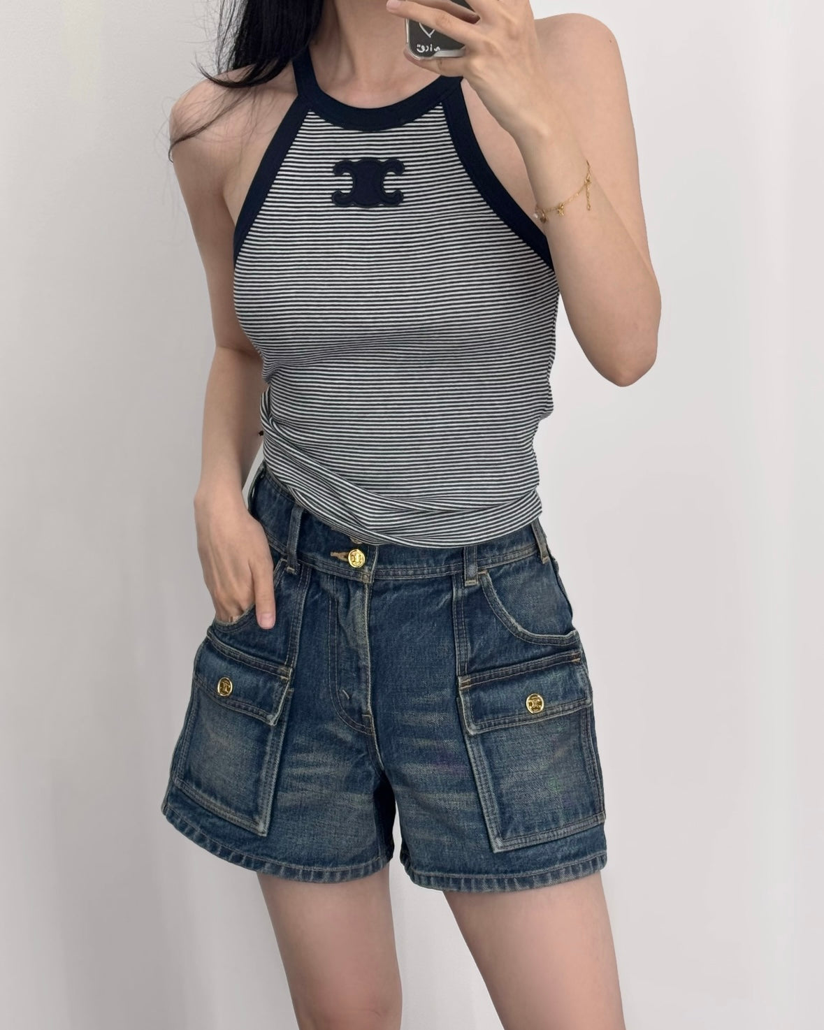 체인2호 / 셀린느 여성 데님 반바지