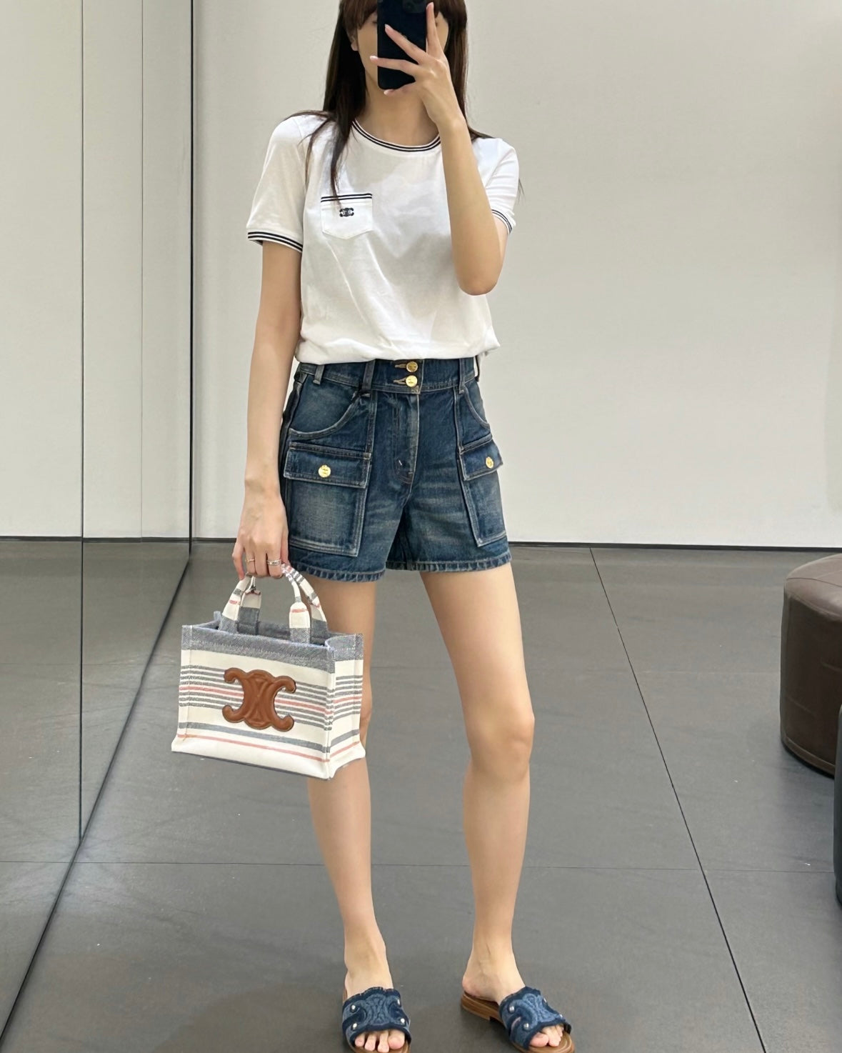 체인2호 / 셀린느 여성 반팔 티셔츠