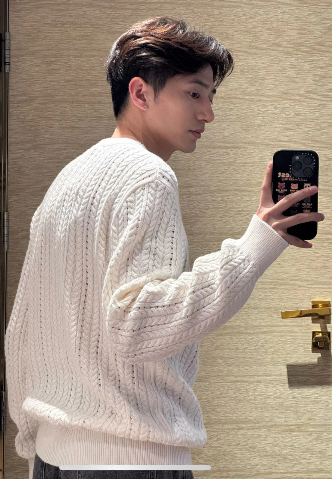 체인2호 / 루이비통 남성 로고 니트