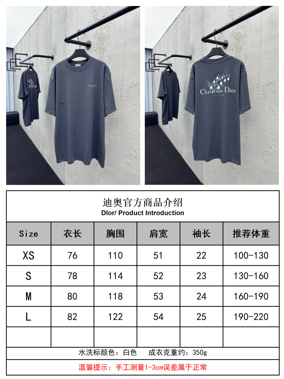 체인2호 / 디올 남성 반팔 티셔츠