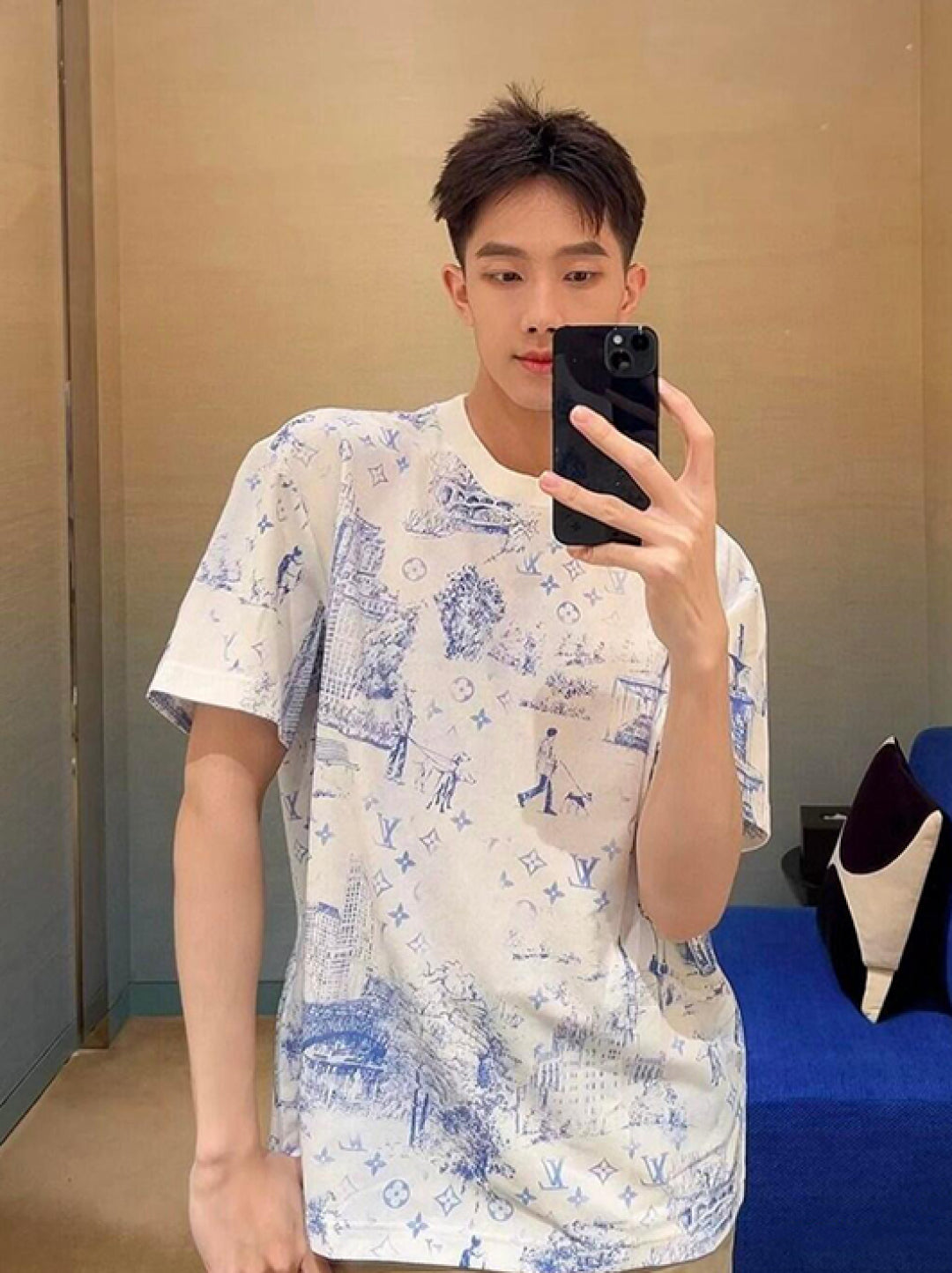 BVG / 루이비통 남성 여성 반팔 티셔츠