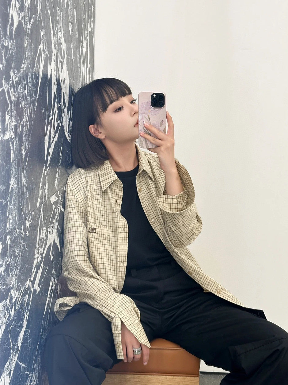 BVG / 셀린느 남성 체크 셔츠