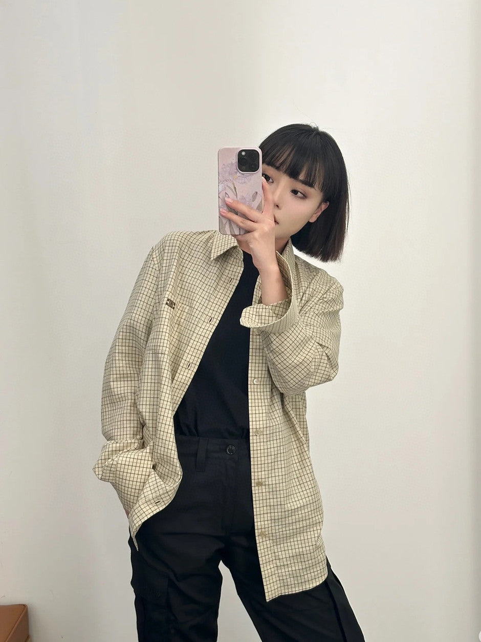 BVG / 셀린느 남성 체크 셔츠