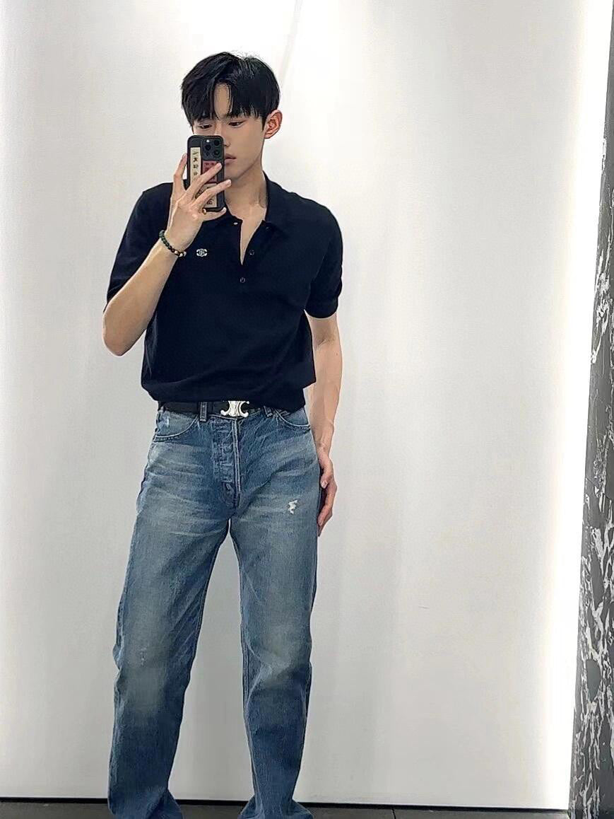 사슬 / 셀린느 남성 폴로넥 반팔 셔츠