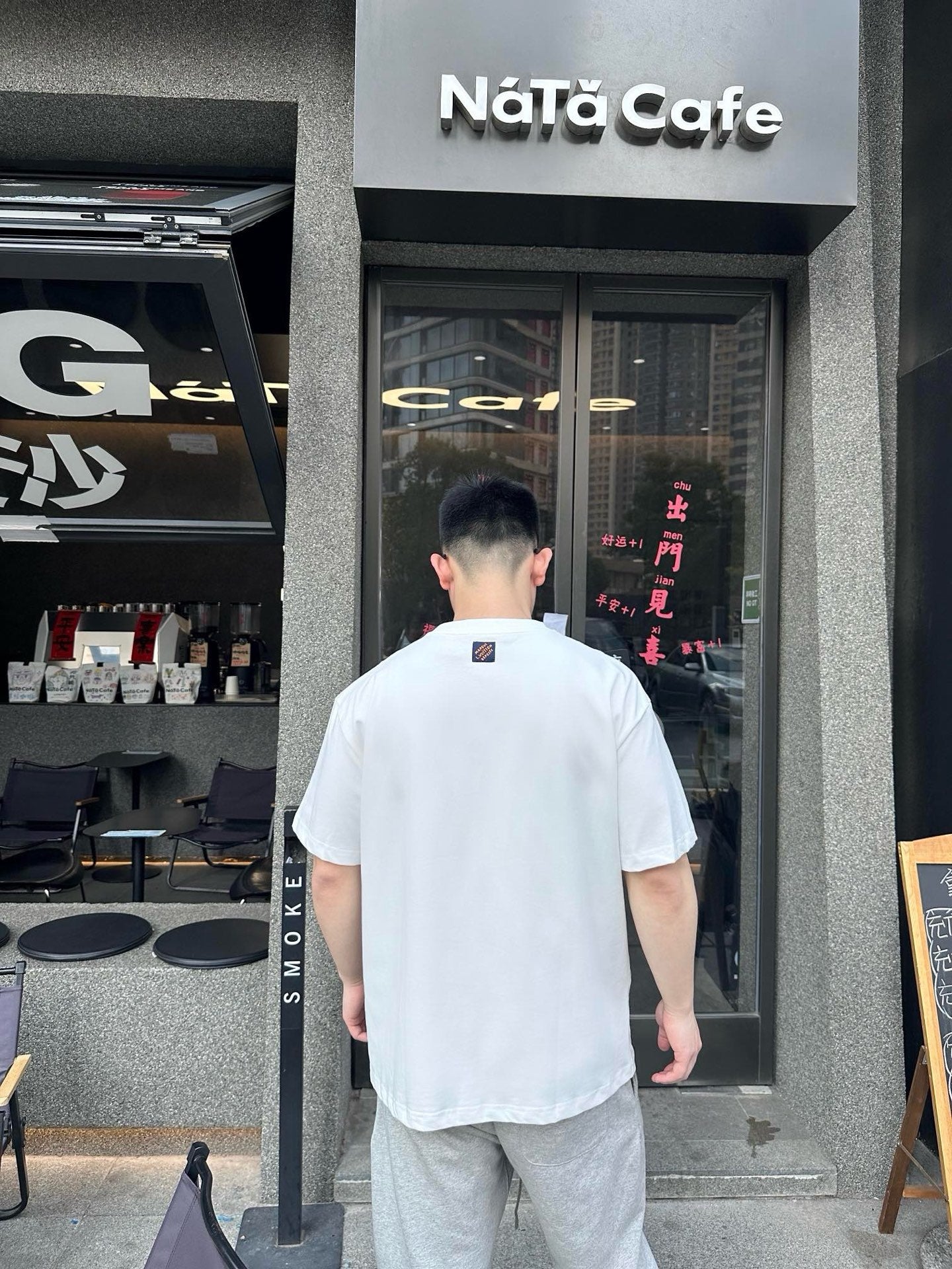 사슬 / 루이비통 남성 여성 면 프린트 티셔츠 남여공용