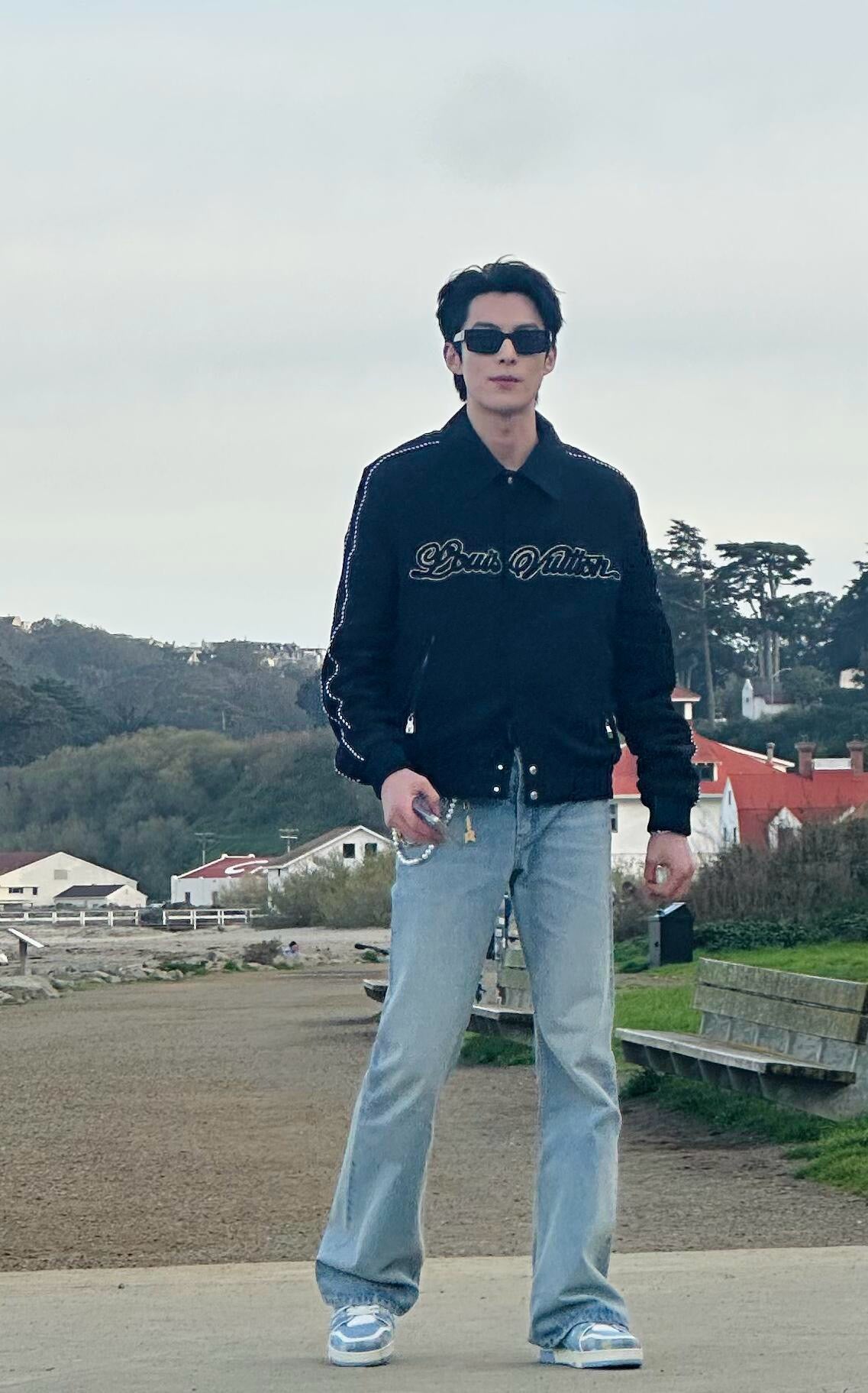 사슬 / 루이비통 남성 여성 청바지