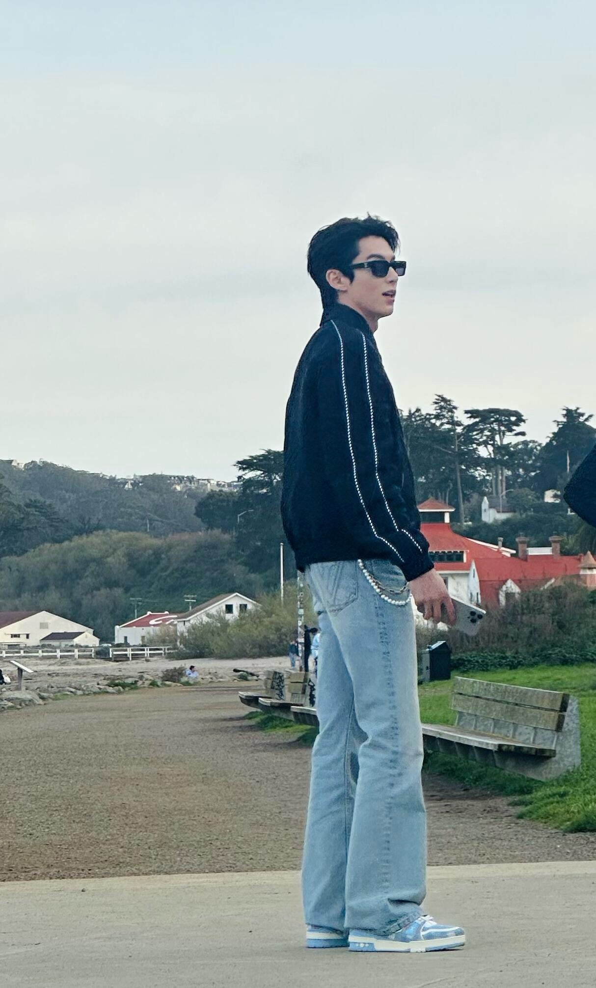 사슬 / 루이비통 남성 여성 청바지