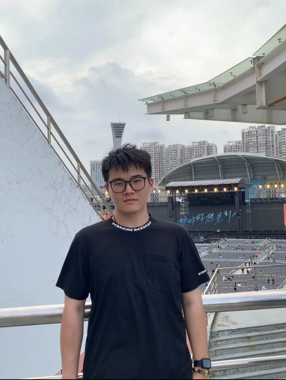 사슬 / 크롬하츠 남성 로고 프린트 라운드 티셔츠