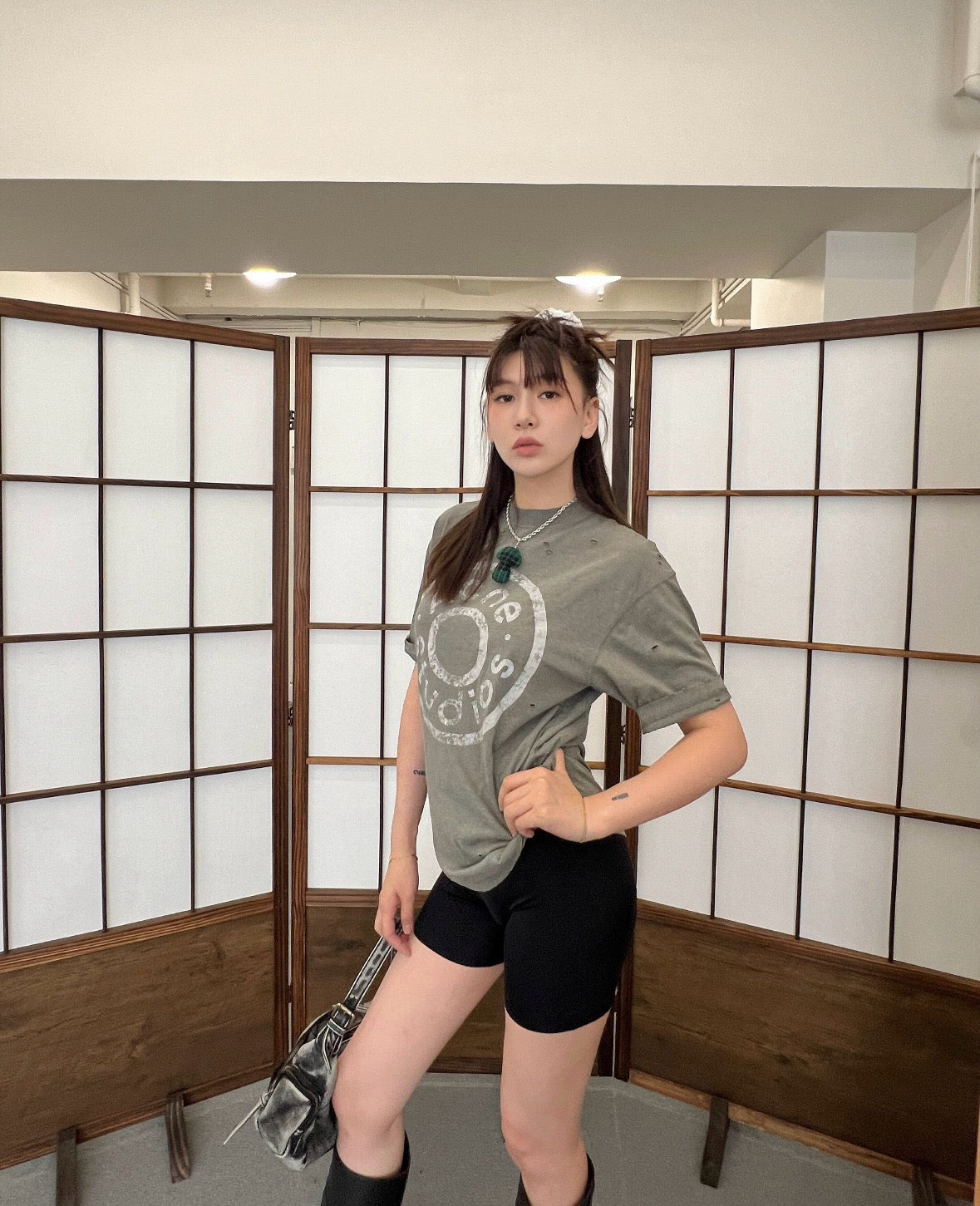 사슬 / 아크네스튜디오 남성 여성 반팔 티셔츠