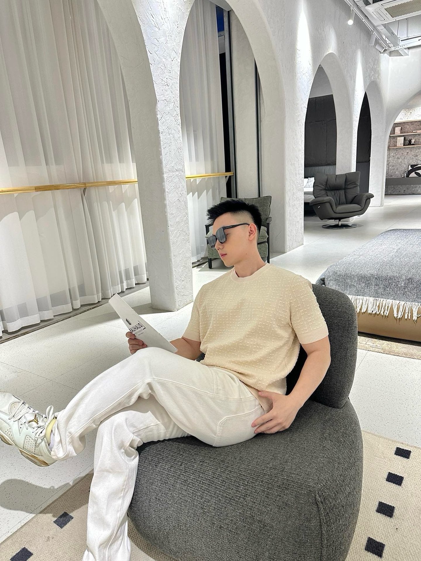 사슬 / 펜디 남성 라운드넥 반팔 티셔츠