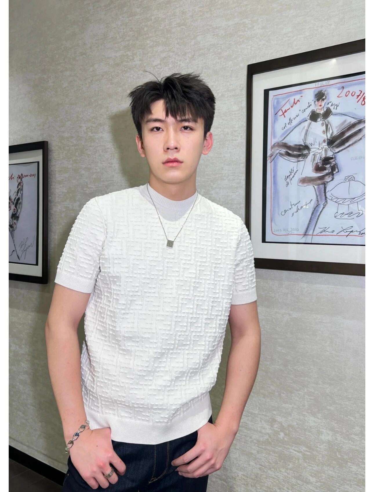 사슬 / 펜디 남성 라운드넥 반팔 티셔츠