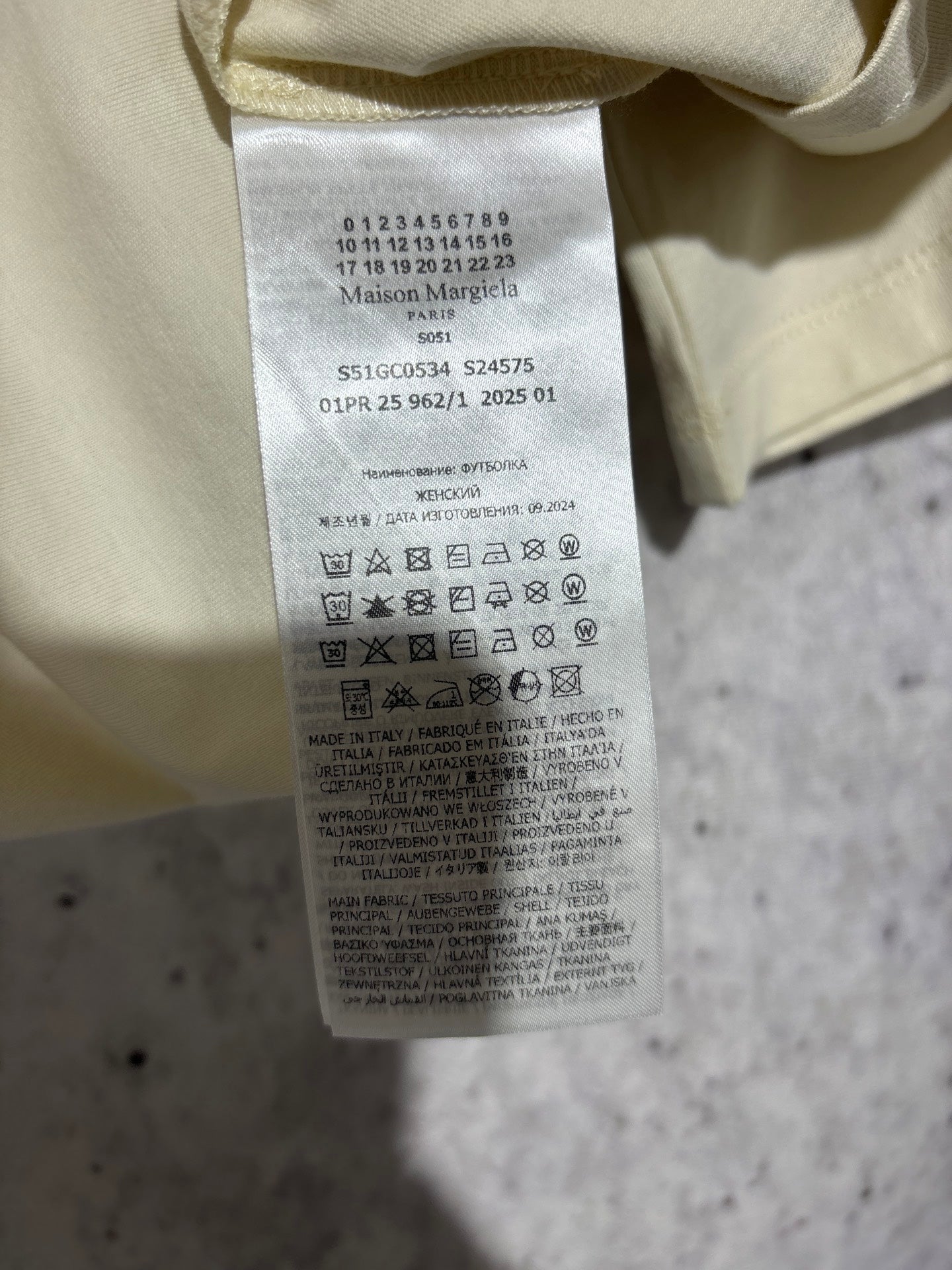 사슬 / 메종마르지엘라 남성 여성 반팔 라운드 티셔츠