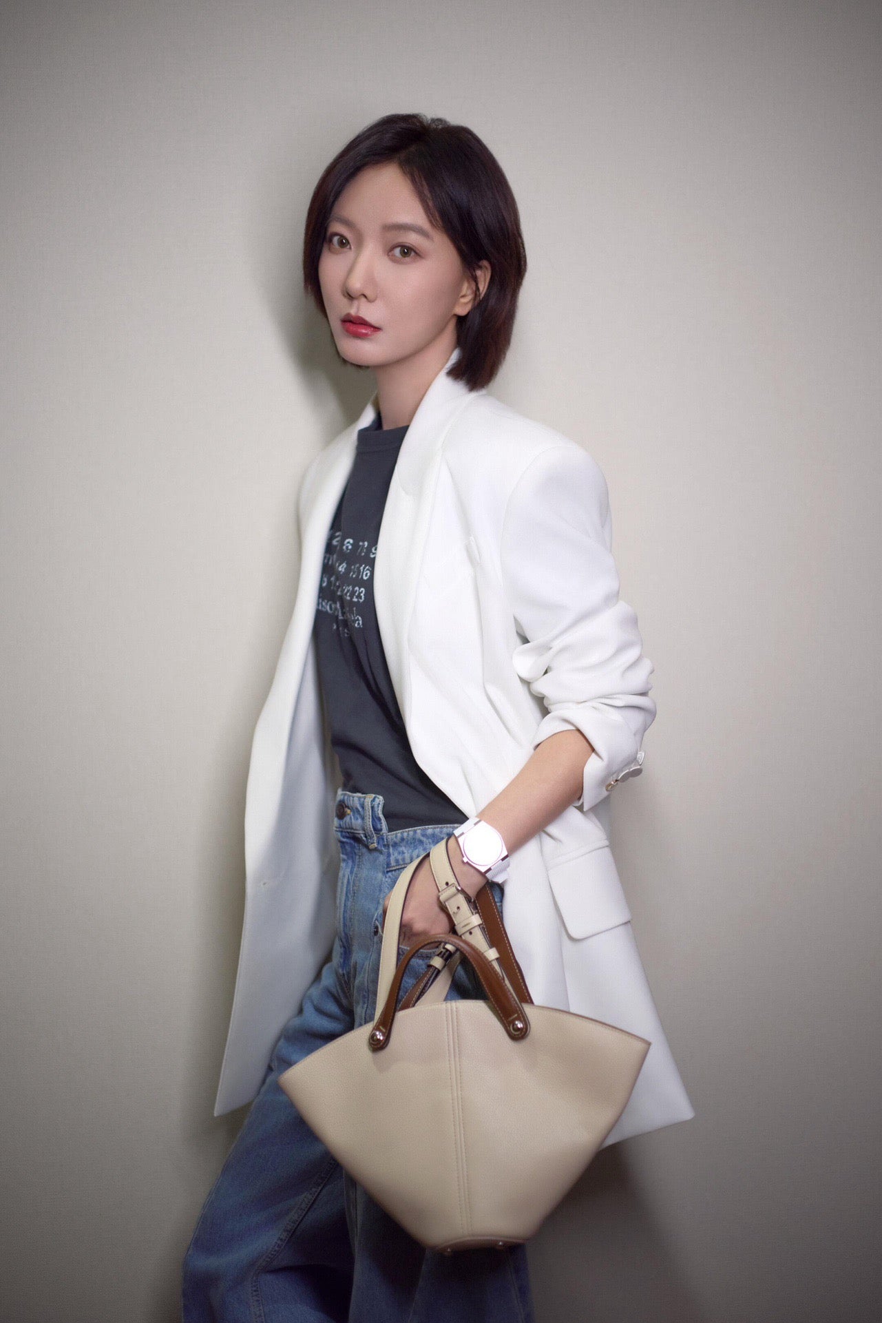 사슬 / 메종마르지엘라 남성 여성 반팔 라운드 티셔츠