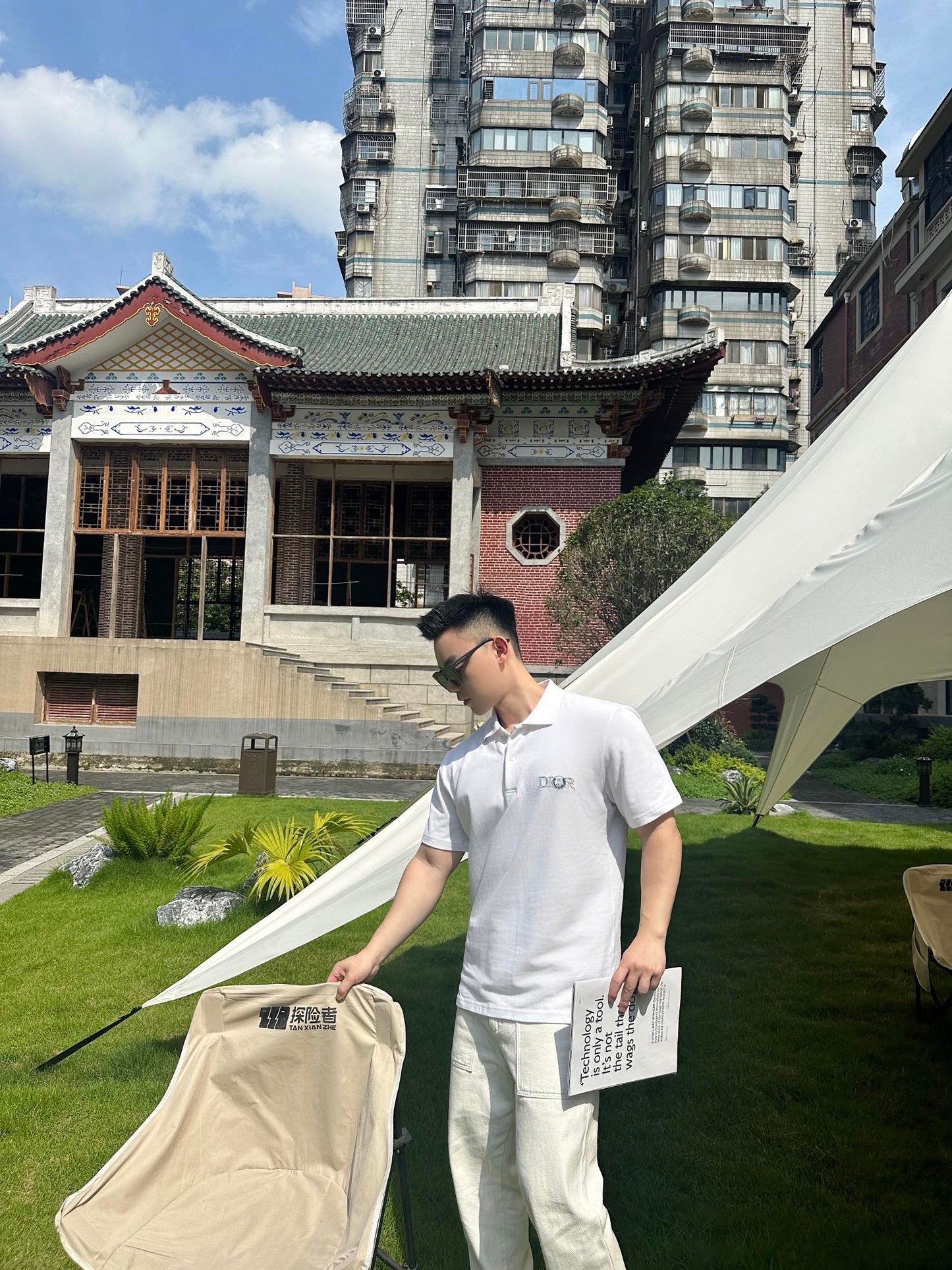 GTR / 디올 남성 폴로넥 반팔 셔츠