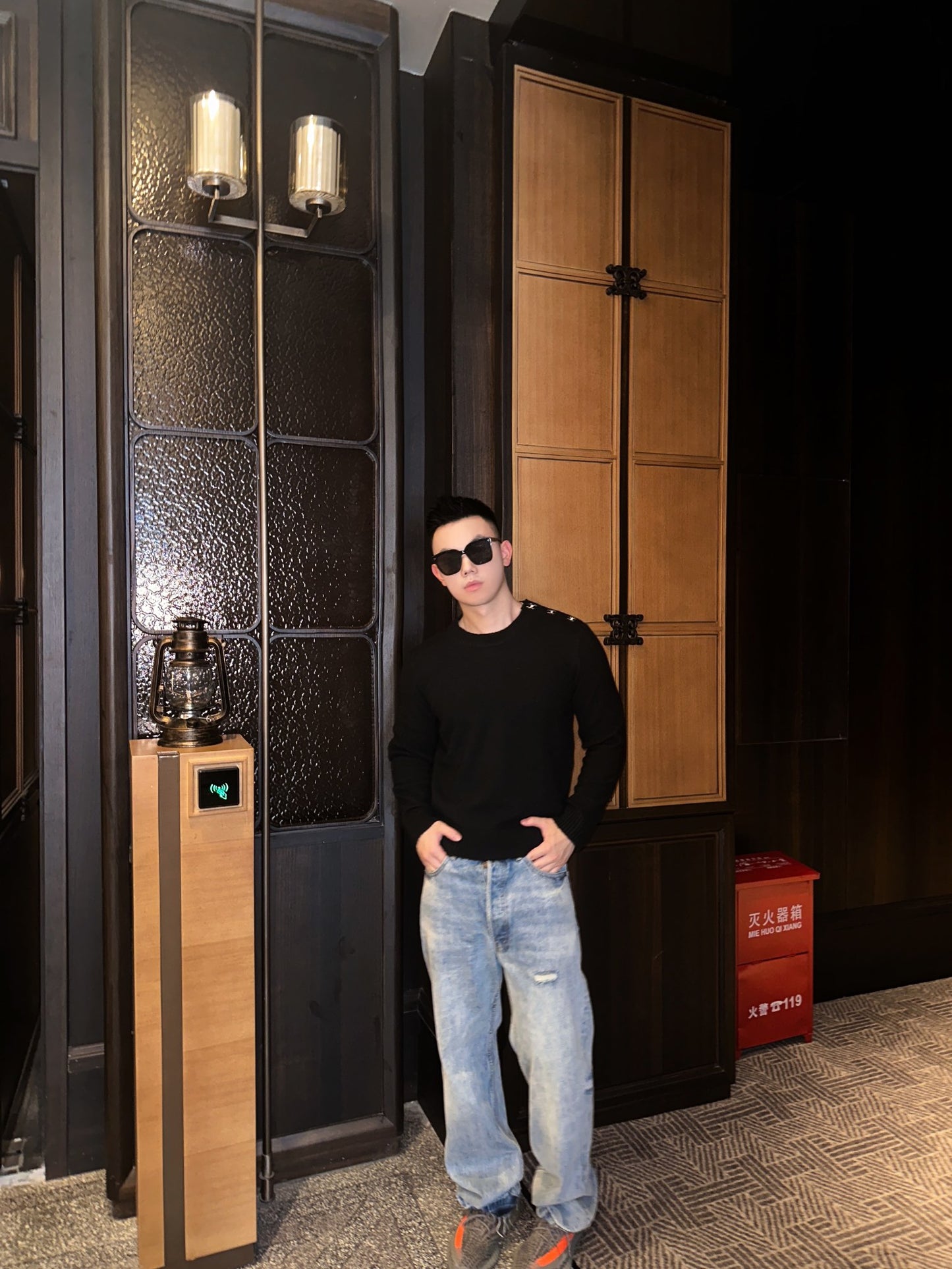 GTR / 샤넬 남성 여성 긴팔 스웨터 니트