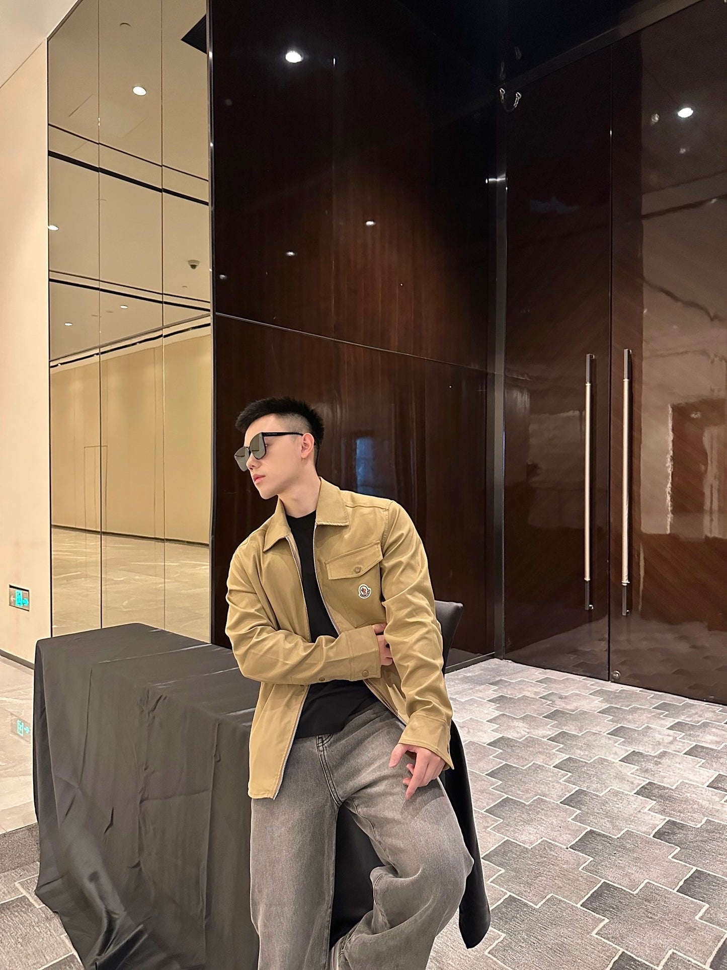 GTR / 몽클레어 남성 로고 지퍼 자켓