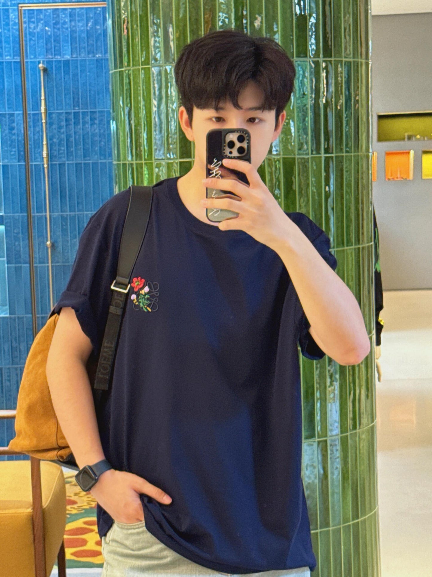 R공장 / 로에베 남성 루즈핏 반팔 티셔츠