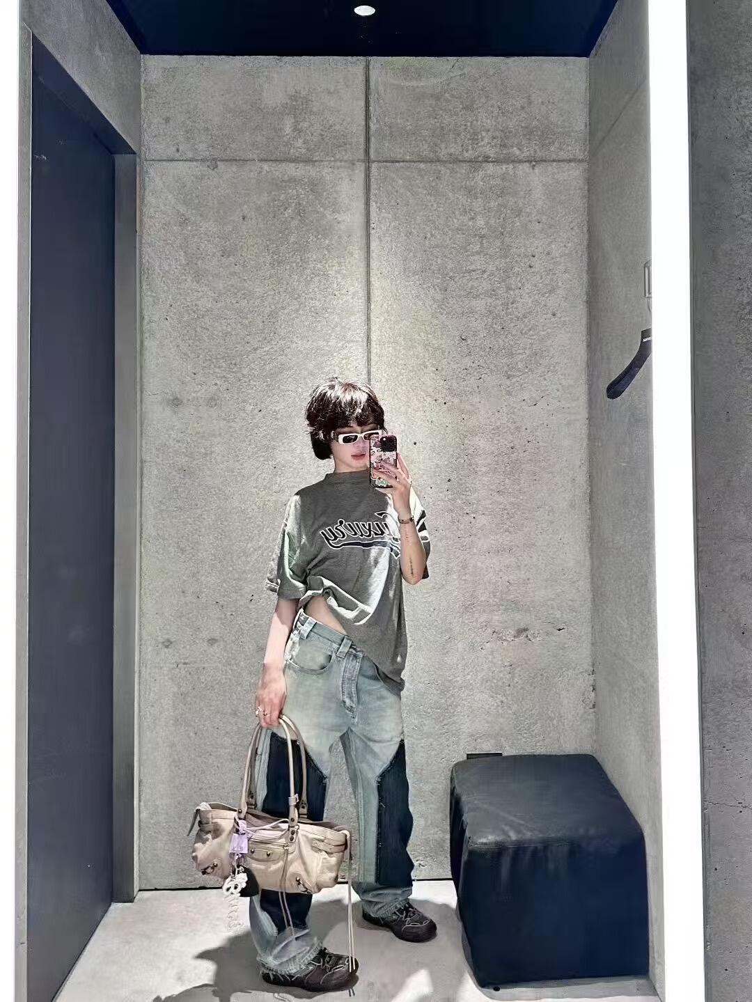 R공장 / 발렌시아가 남성 반팔 티셔츠