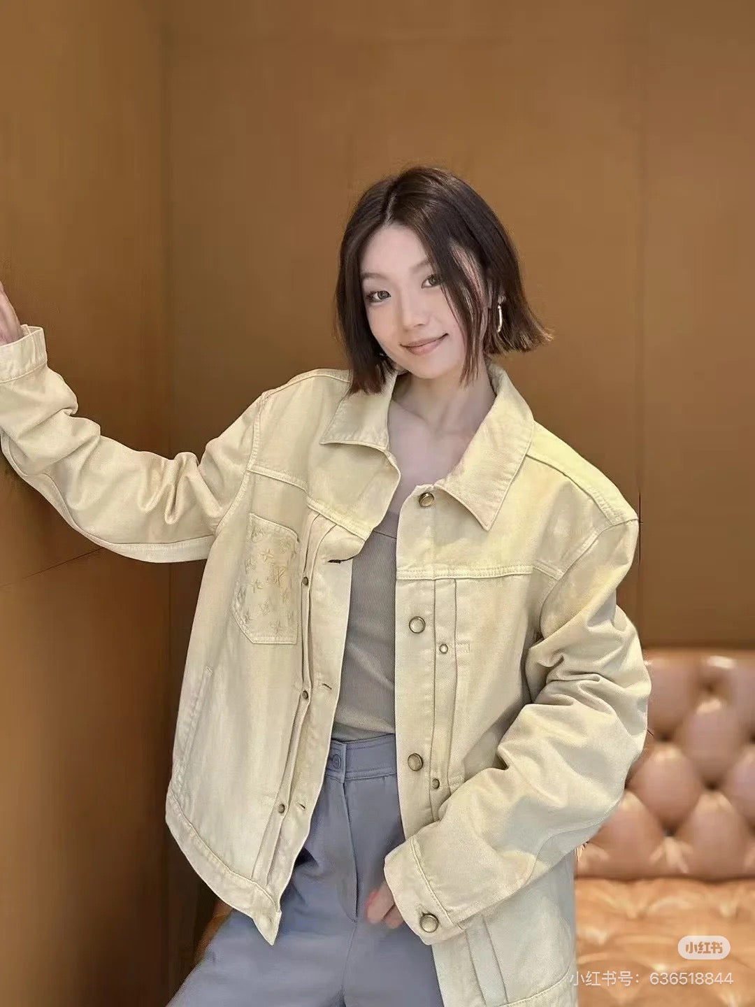 GTR / 루이비통 남성 여성 데님 자켓