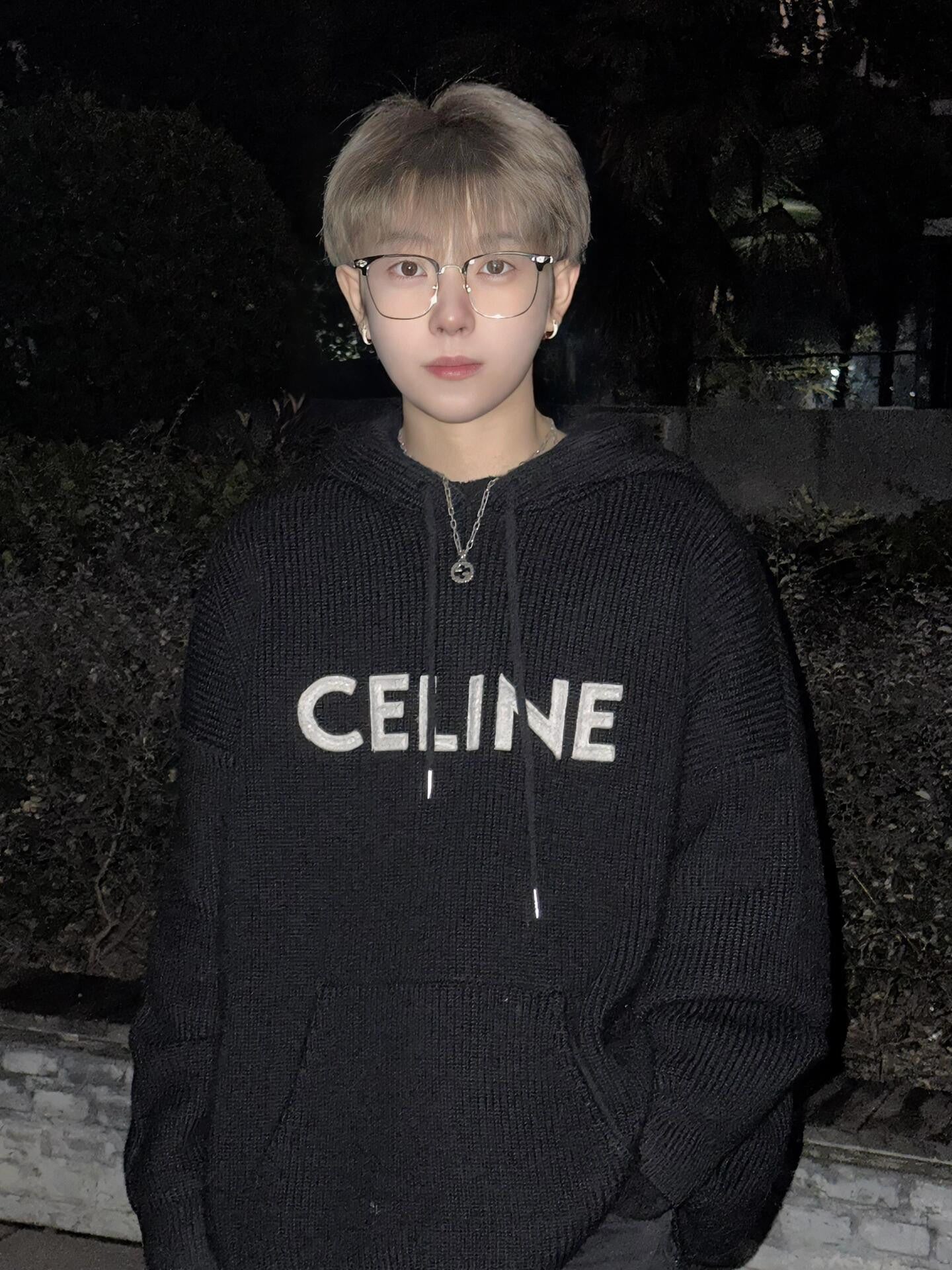 GTR / 셀린느 남성 여성 후드 풀오버 스웨터 니트
