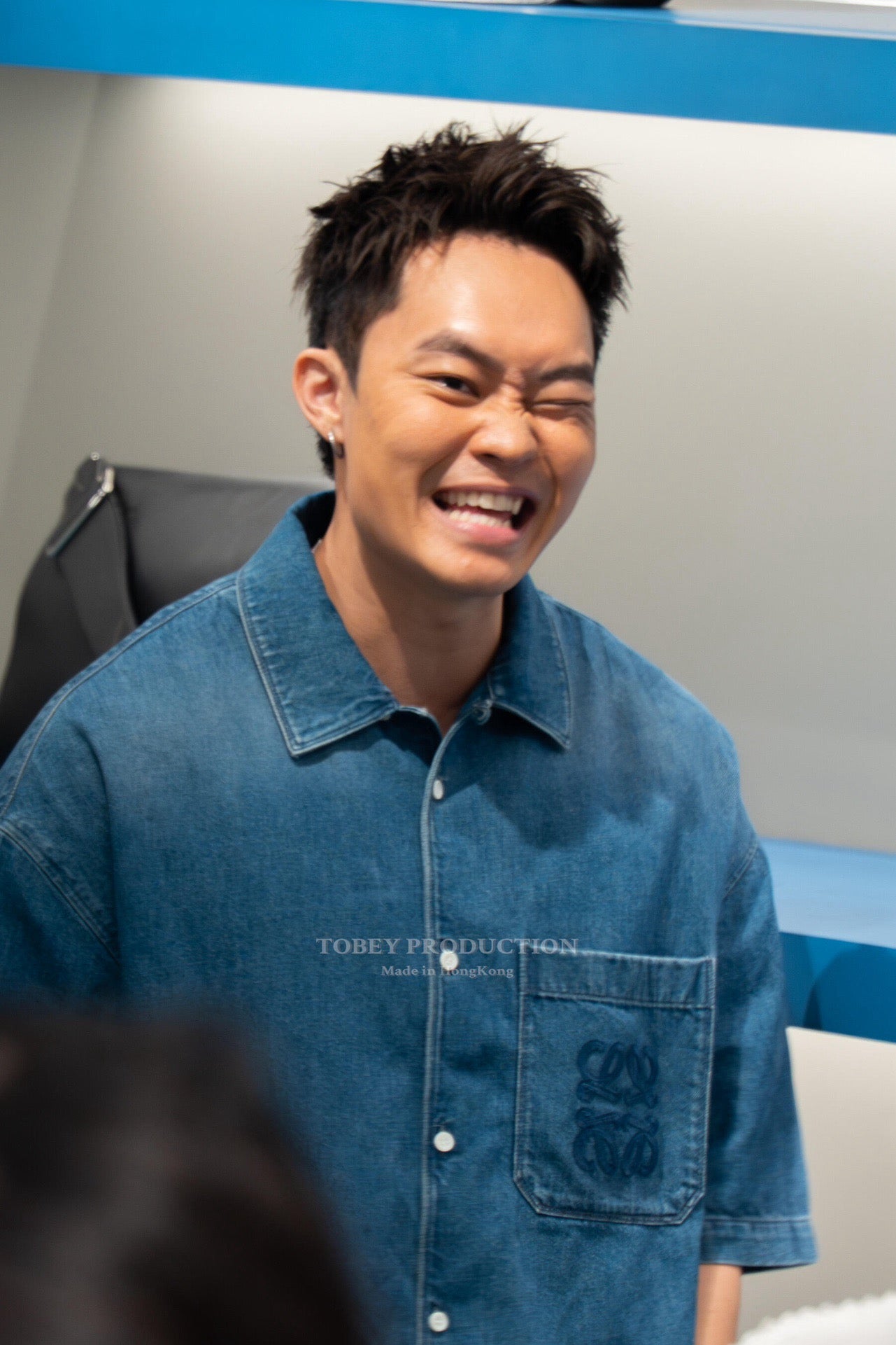 사슬 / 로에베 남성 데님 반팔 셔츠