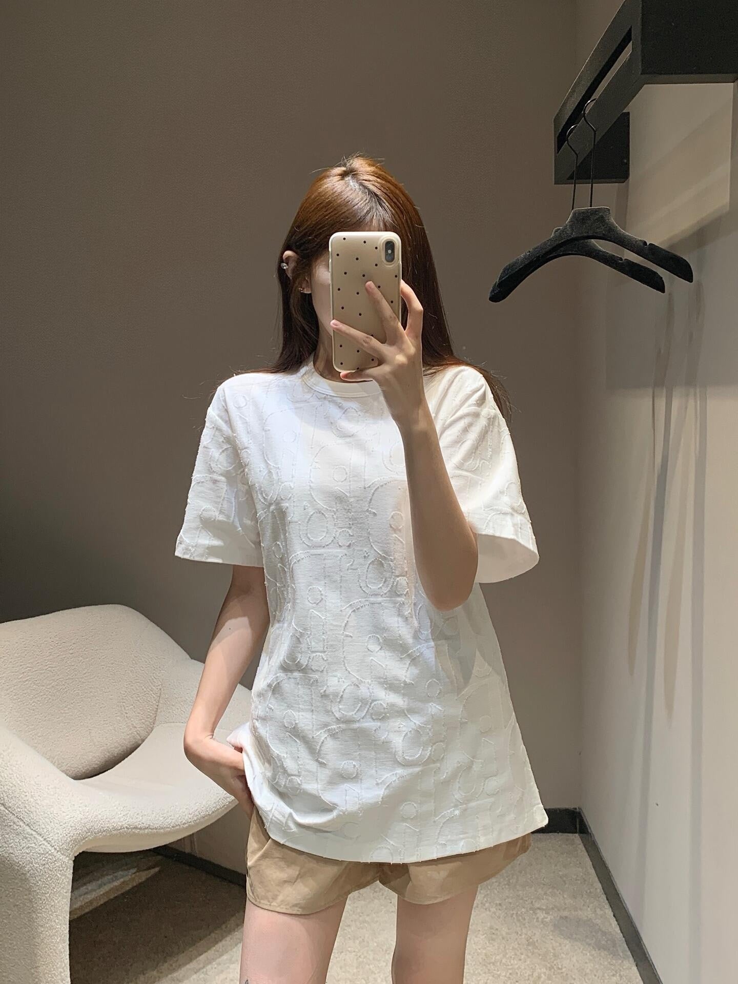 사슬 / 디올 남성 여성 반팔 티셔츠