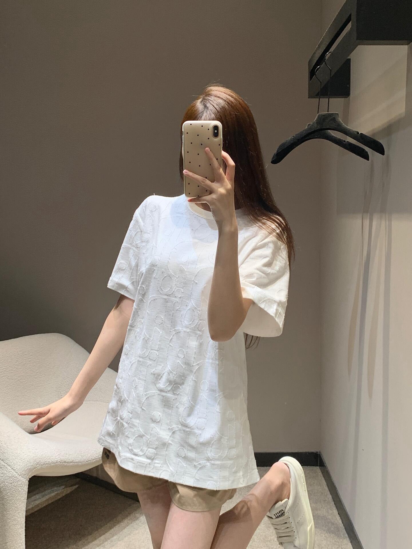 사슬 / 디올 남성 여성 반팔 티셔츠