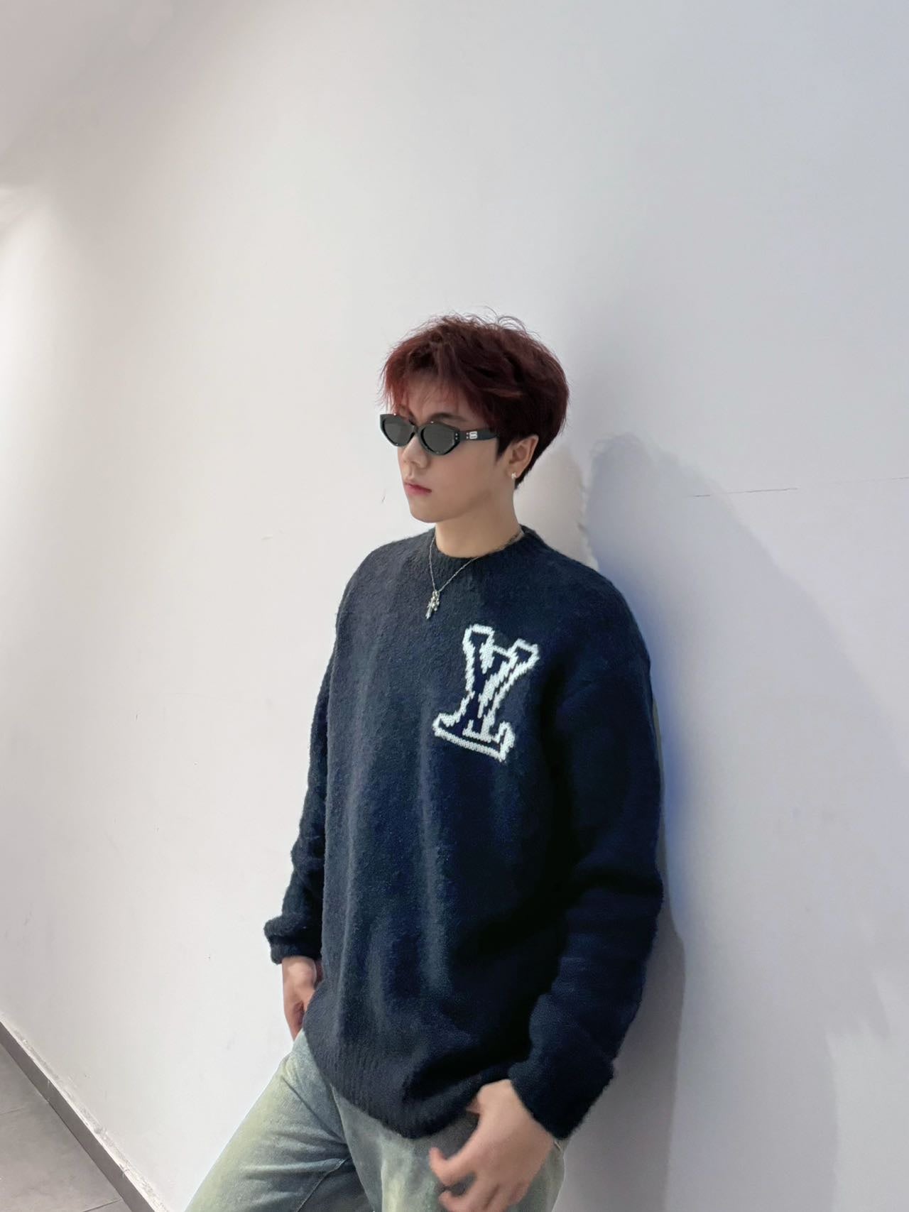 GTR / 루이비통 남성 컬러 박음표 니트