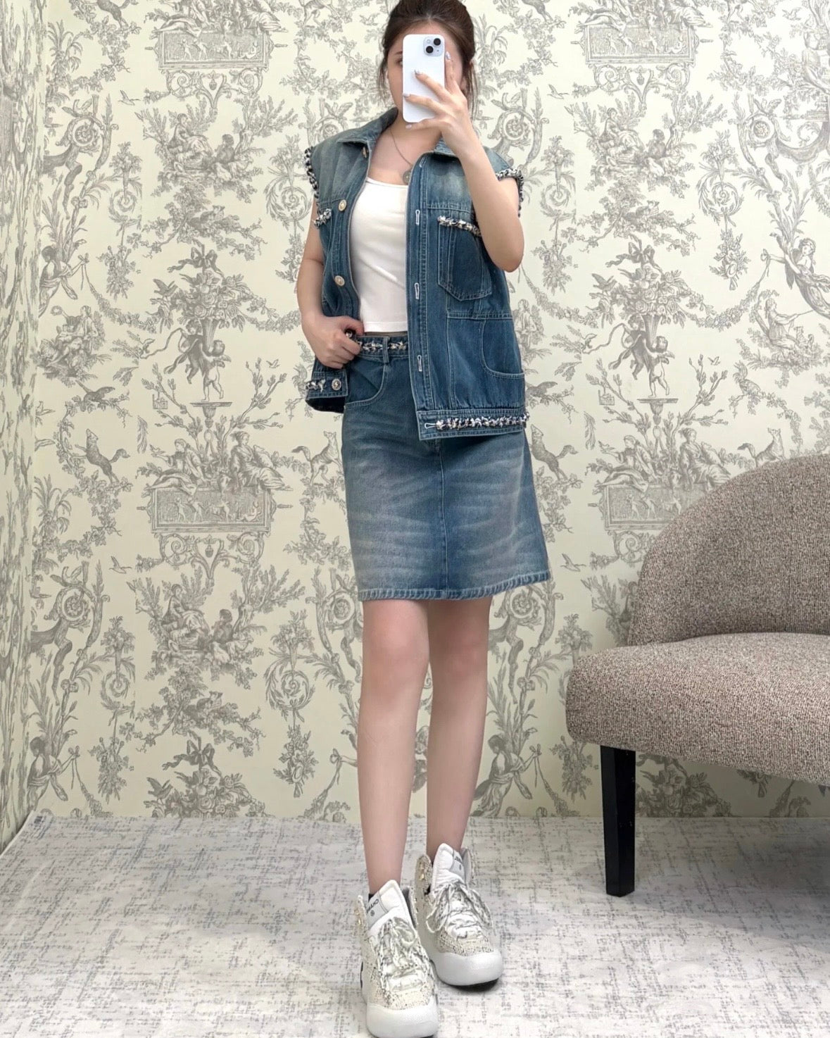 체인2호 / 샤넬 여성 데님 자켓