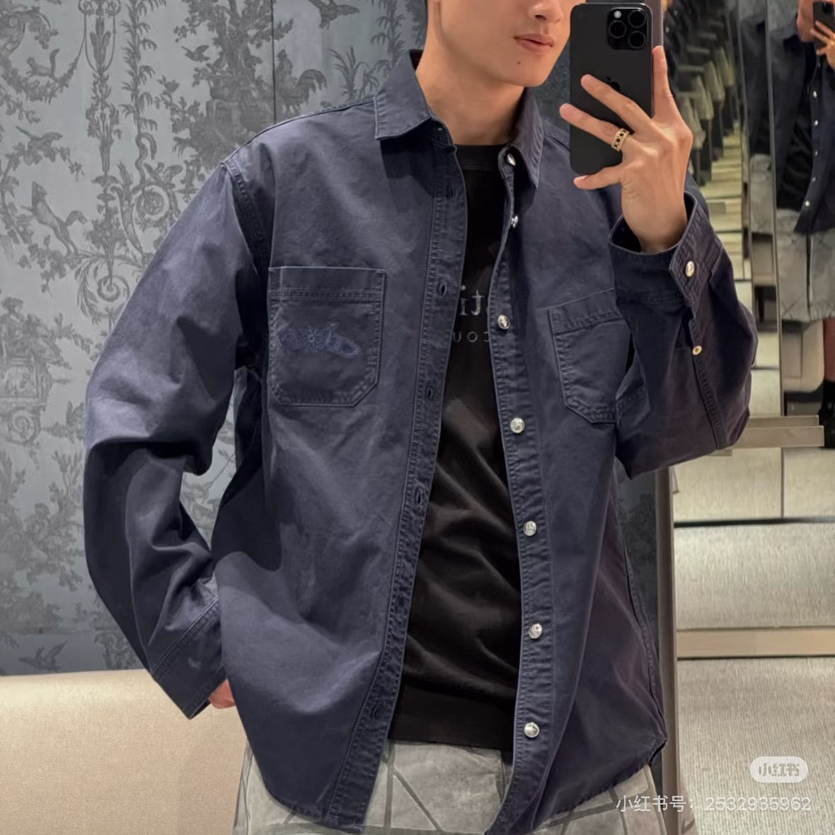 GTR / 디올 남성 데님 셔츠