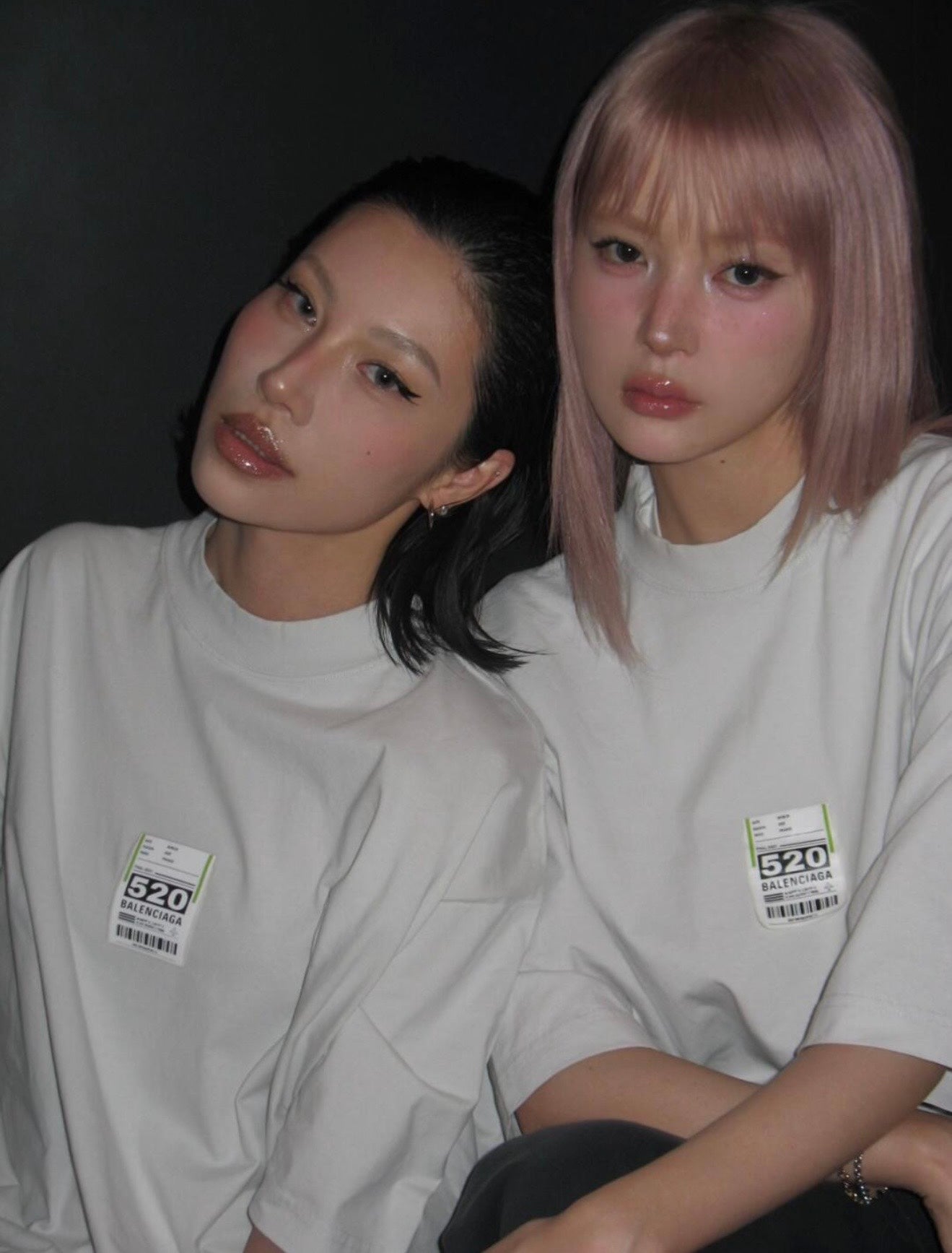 BVG / 발렌시아가 남성 여성 520 라벨 반팔 티셔츠