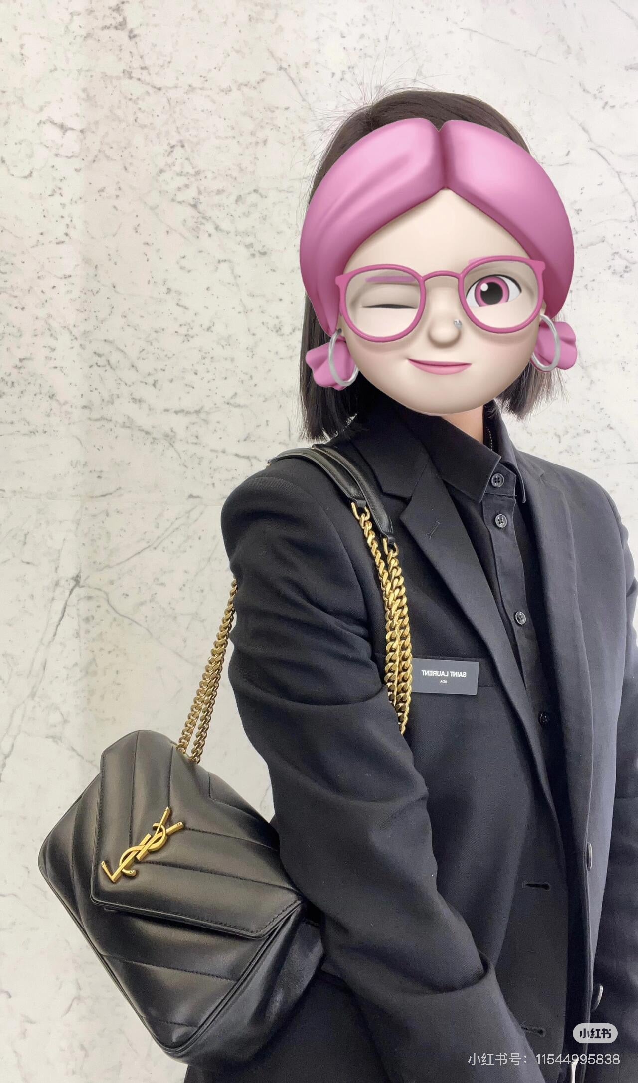 양 공장 / 생로랑 라지 체인백