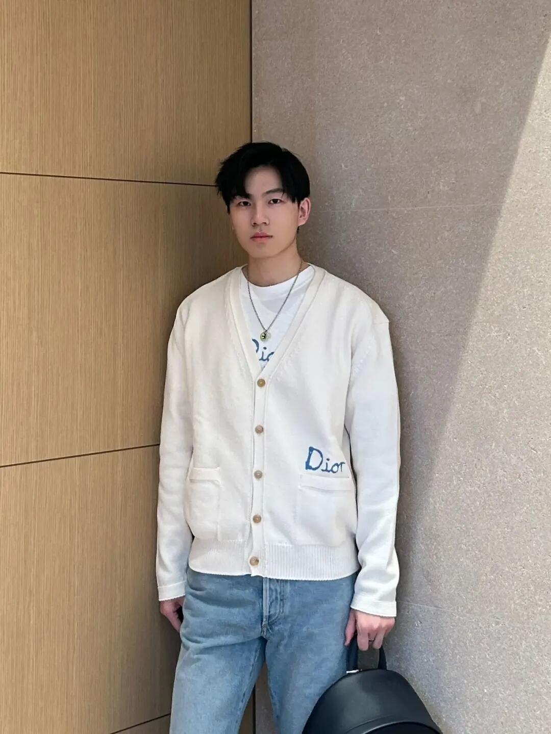 GTR / 디올 남성 여성 자수 니트