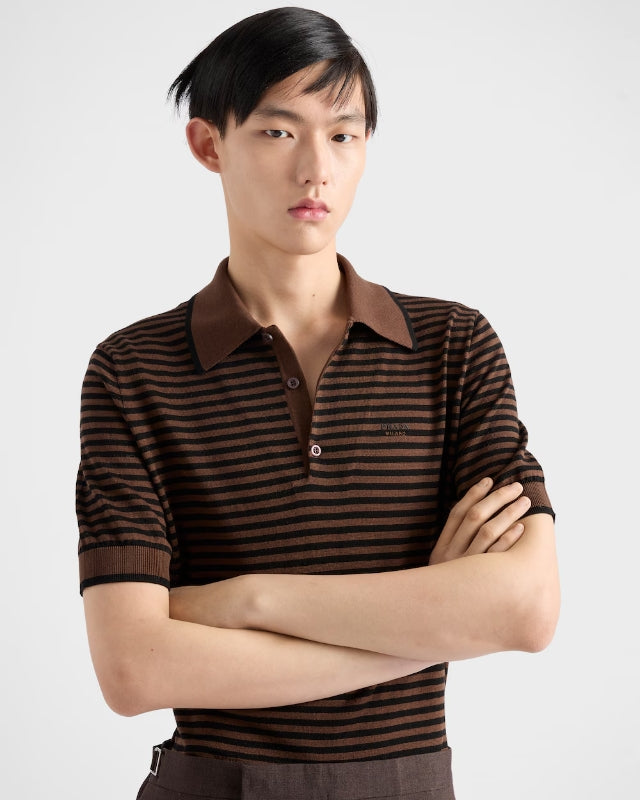 R공장 / 프라다 남성 스트라이프 반팔