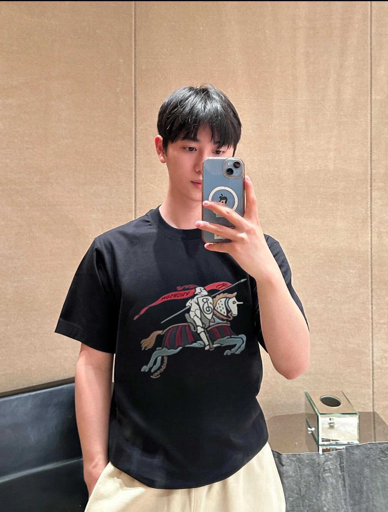 R공장 / 버버리 남성 여성 면 반팔