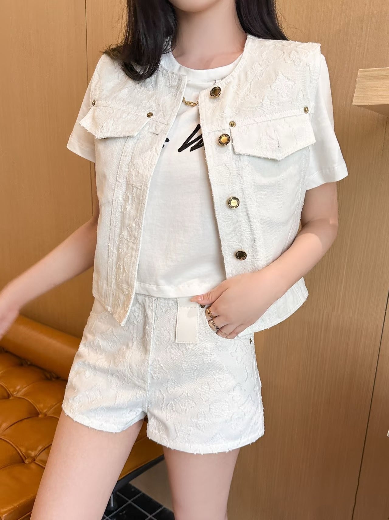 티모 공장 / 루이비통 여성 데님 조끼