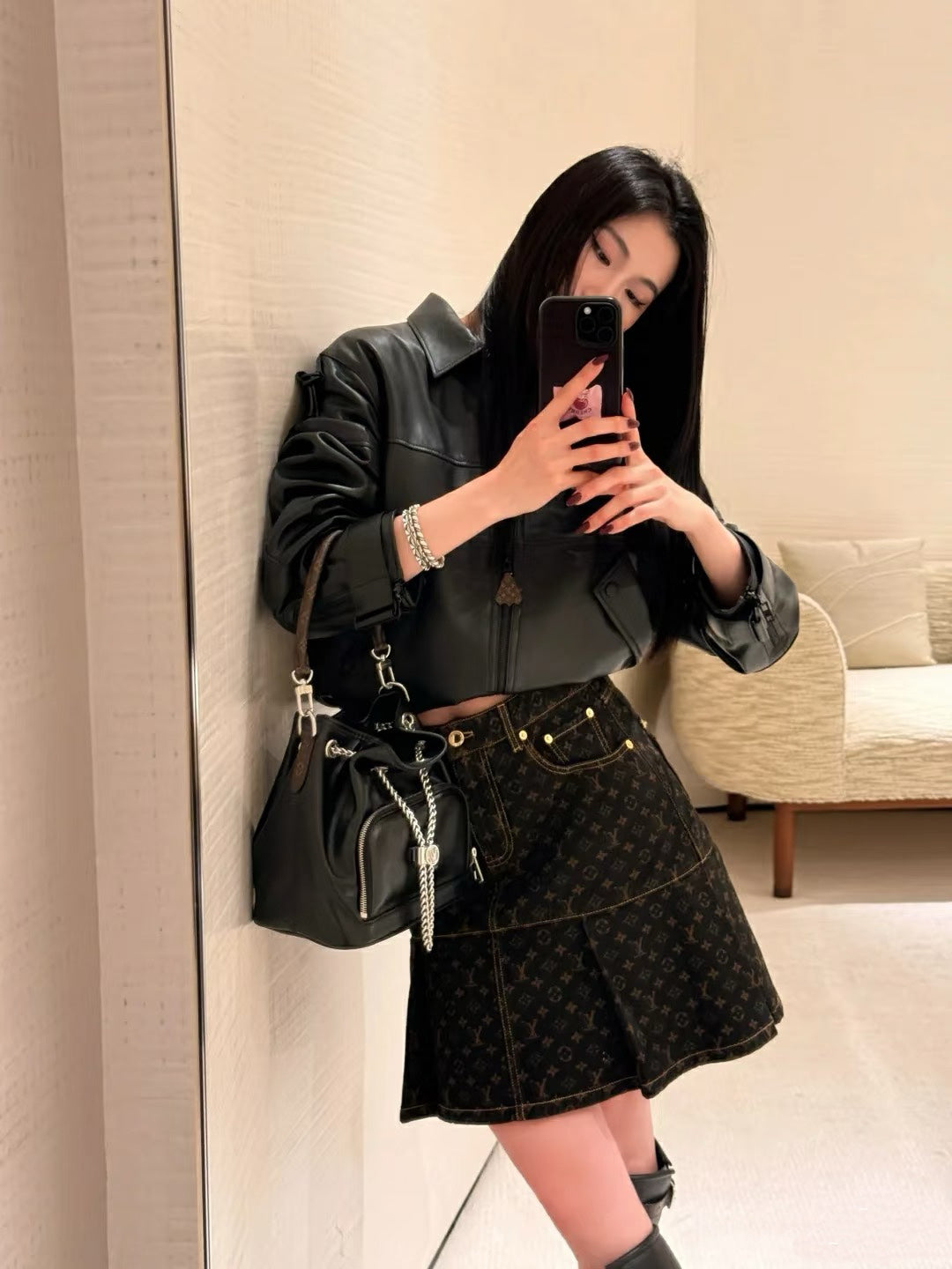 티모 공장 / 루이비통 여성 데님 스커트