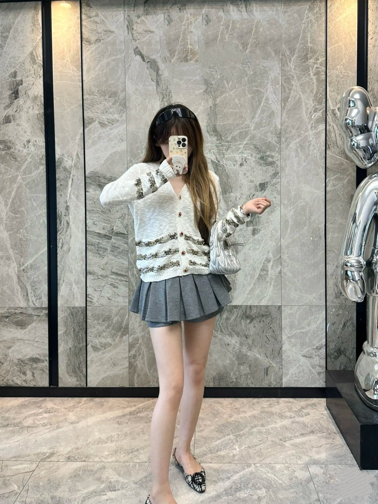 티모 공장 / 샤넬 여성 보이넥 니트 가디건