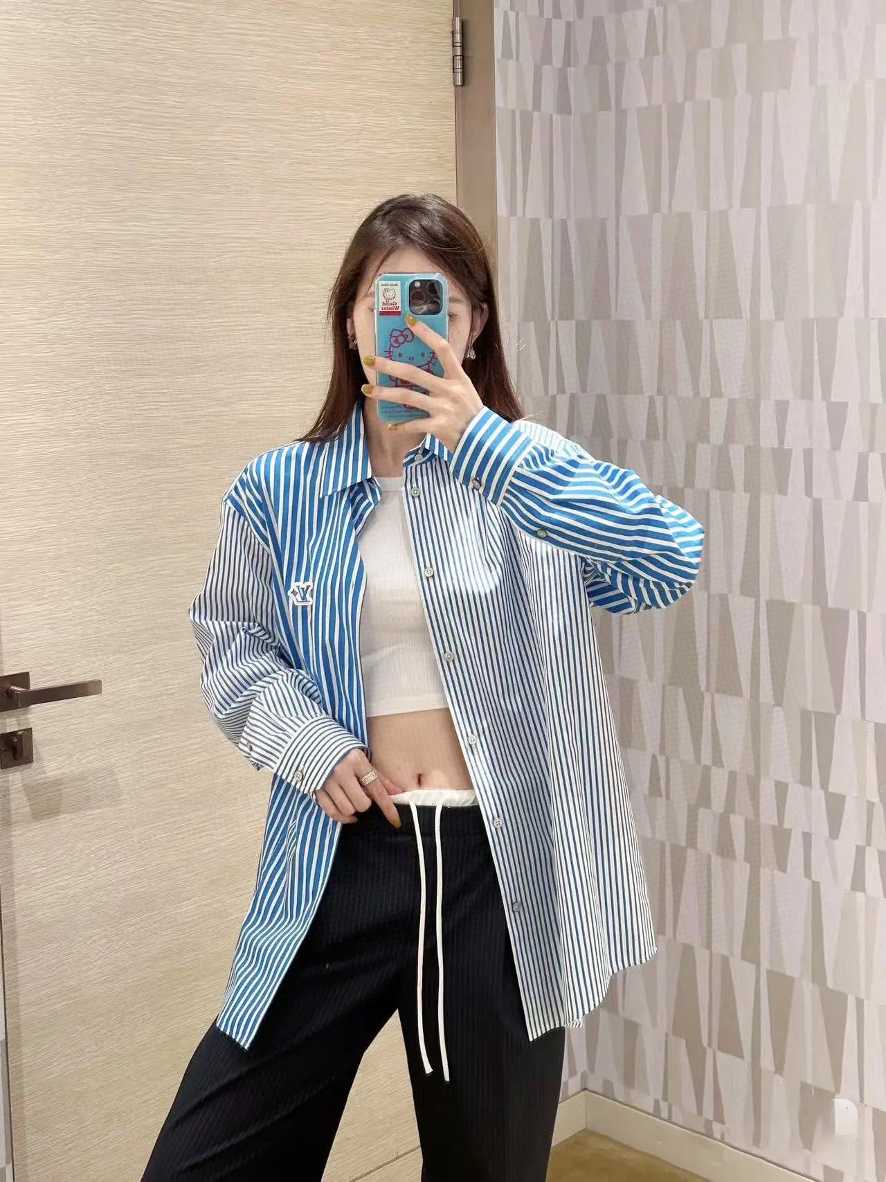 체인2호 / 루이비통 남성 여성 스트라이프 셔츠