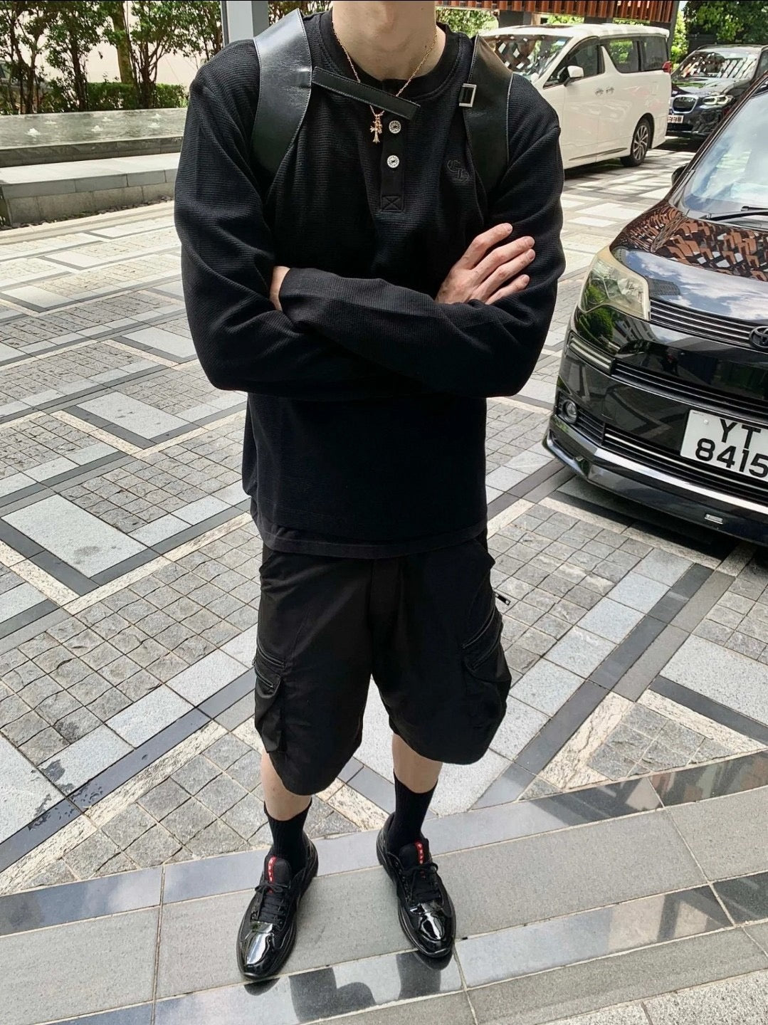 체인2호 / 크롬하츠 남성 와플 맨투맨