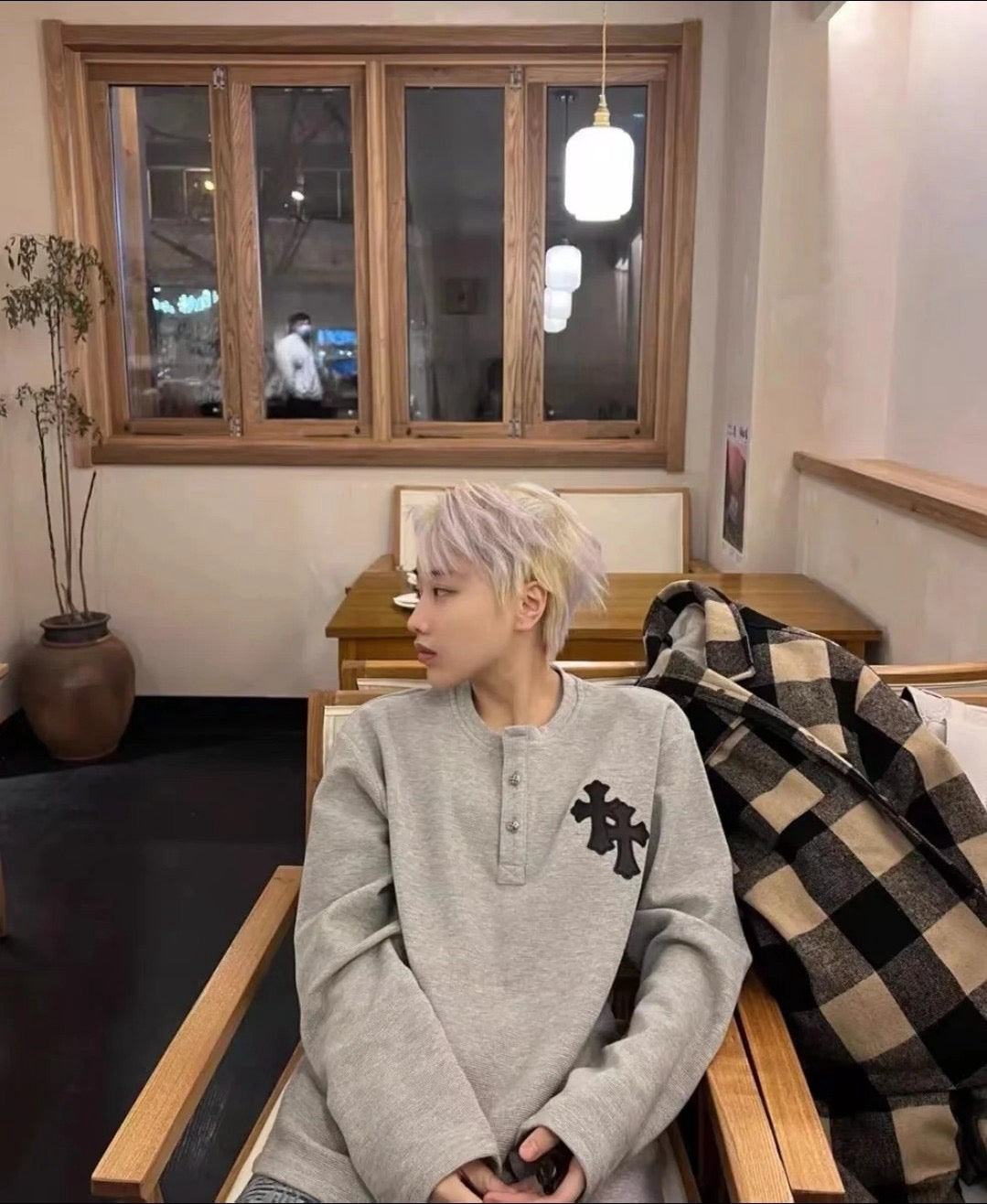 체인2호 / 크롬하츠 남성 와플 맨투맨