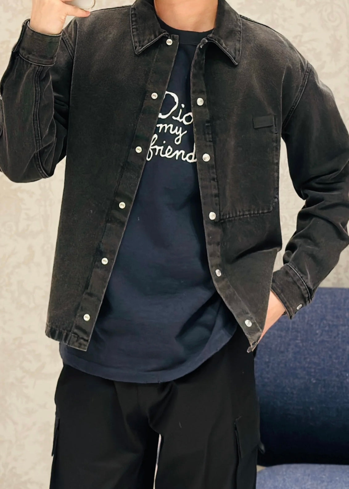 TJ셀러 / 디올 남성 여성 루즈핏 반팔 티셔츠
